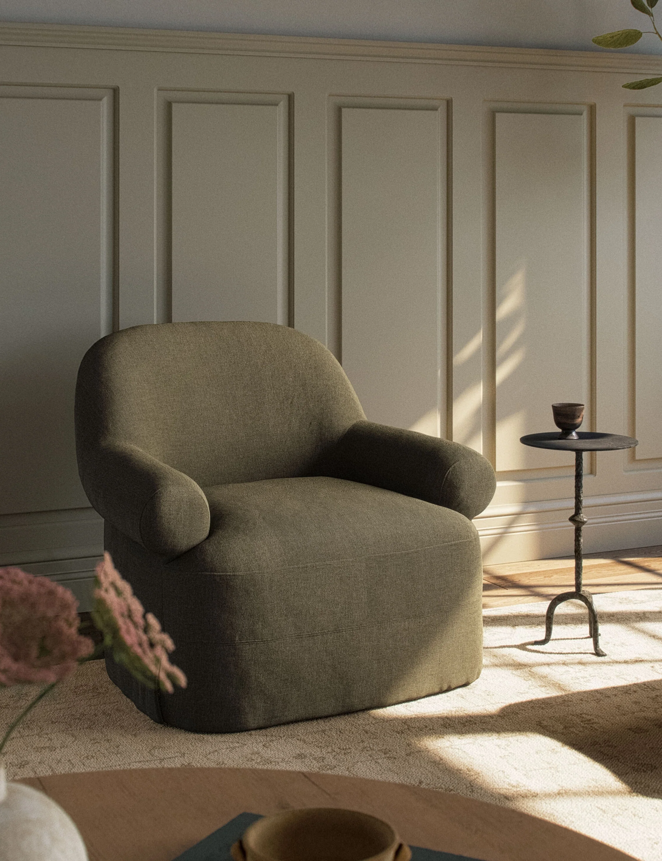 Arden Swivel Chair by Amber Lewis x Four Hands - Image 9