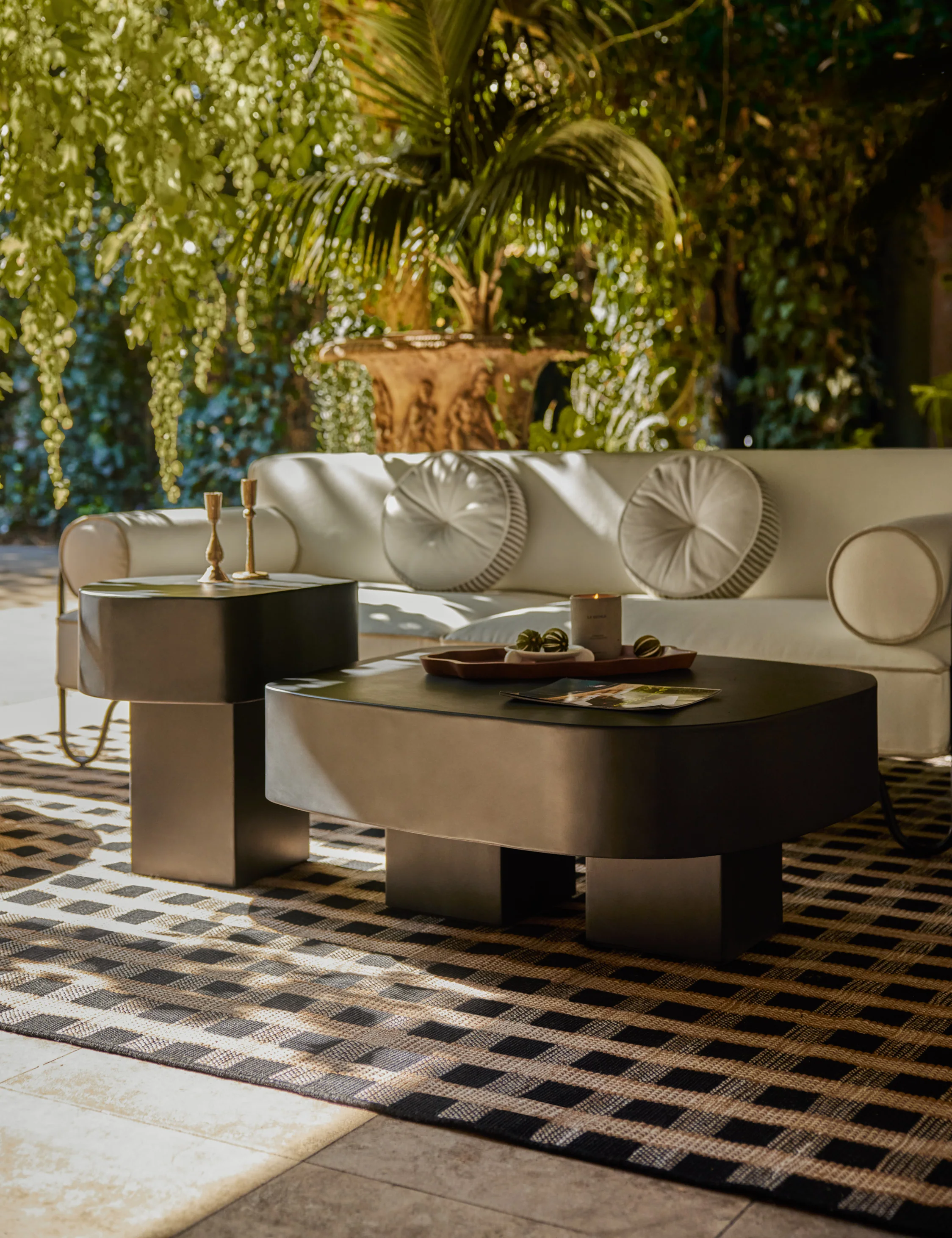 Armas Indoor / Outdoor Round Side Table by Sarah Sherman Samuel - Image 2