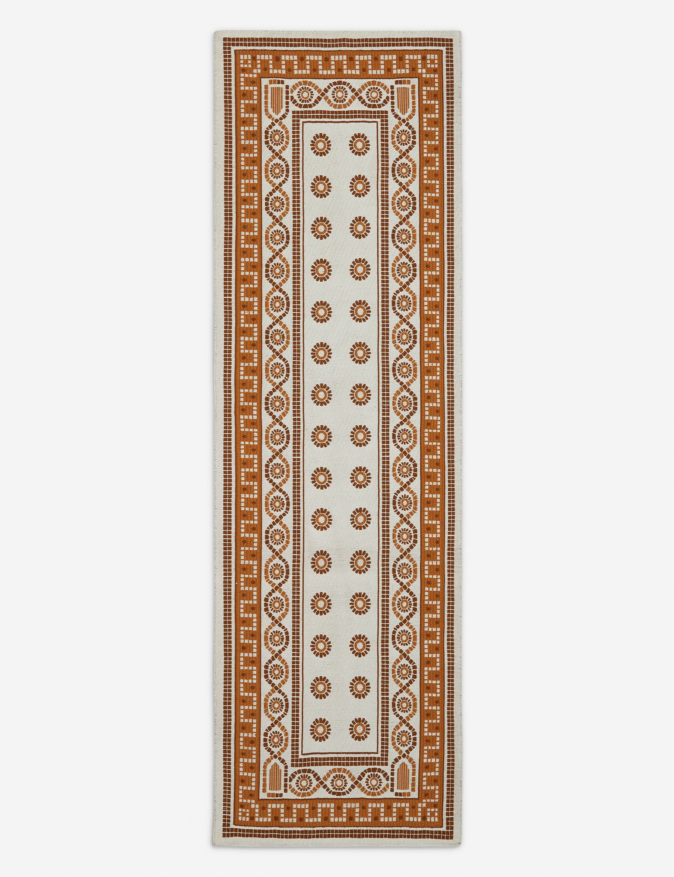 Cambridge Indoor / Outdoor Rug Swatch, Ivory and Sienna - Image 5