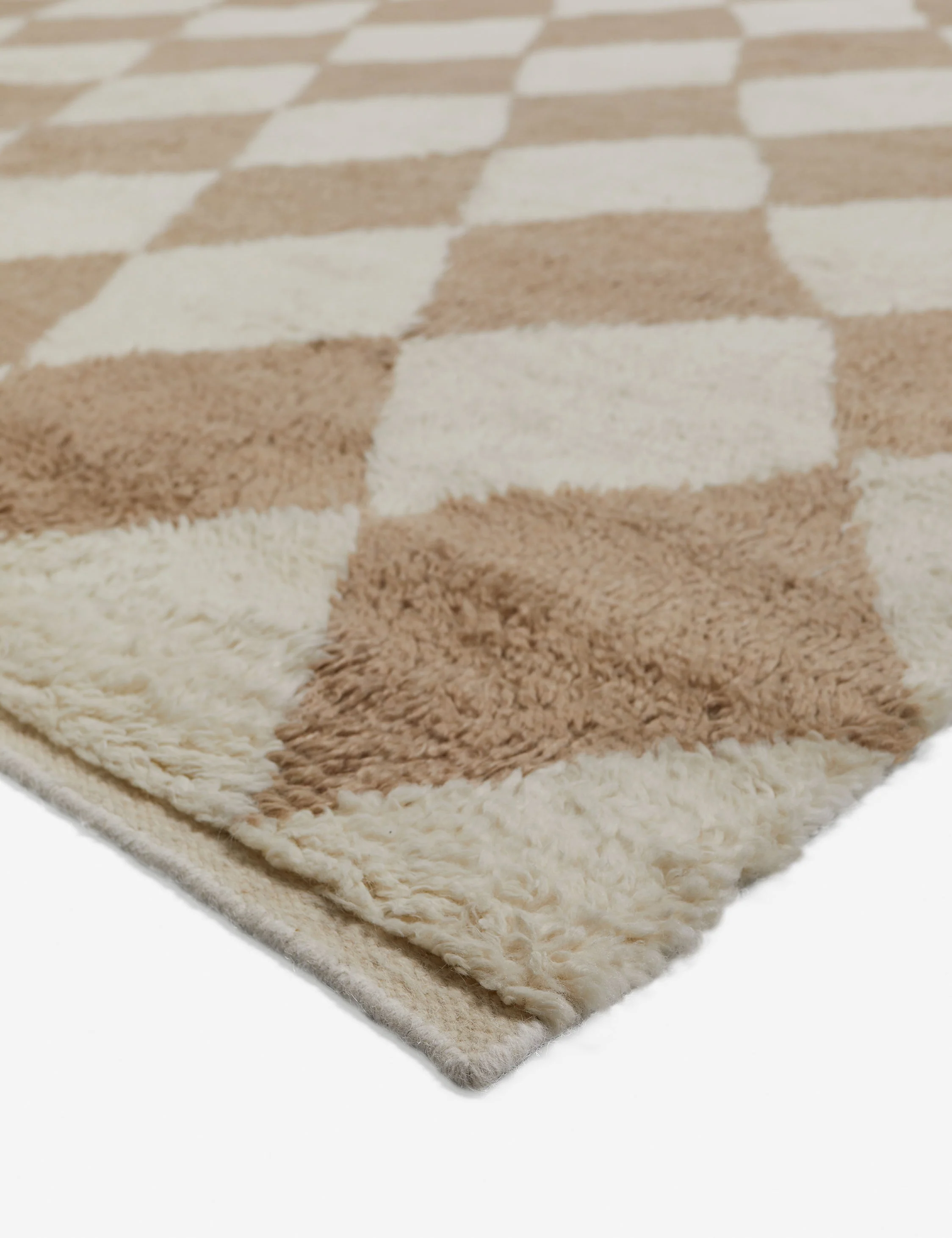 Cariad Hand-Knotted Wool Moroccan Shag Rug Swatch 18" x 18" - Image 2