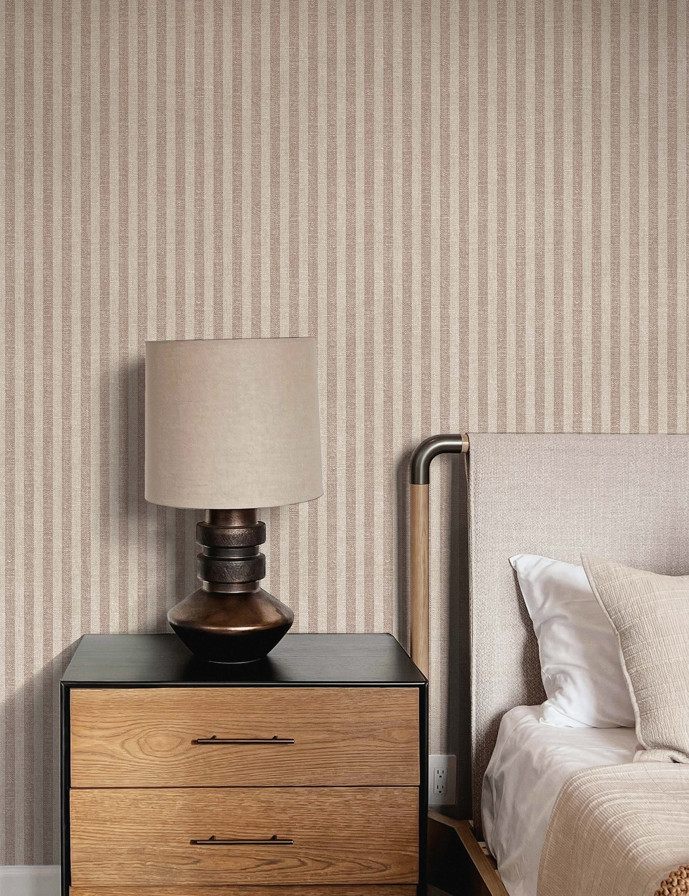 Charles Street Stripe Textured Peel + Stick Wallpaper by Jeremiah Brent - Image 3