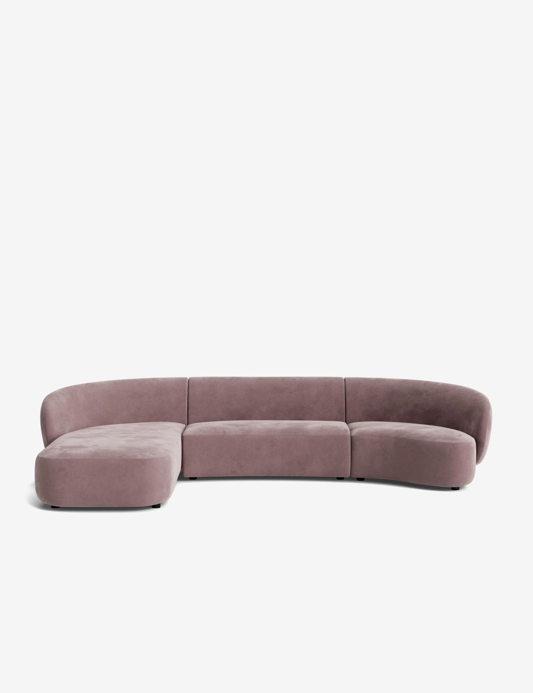 Claret Modular Chaise Sectional Sofa - Image 117