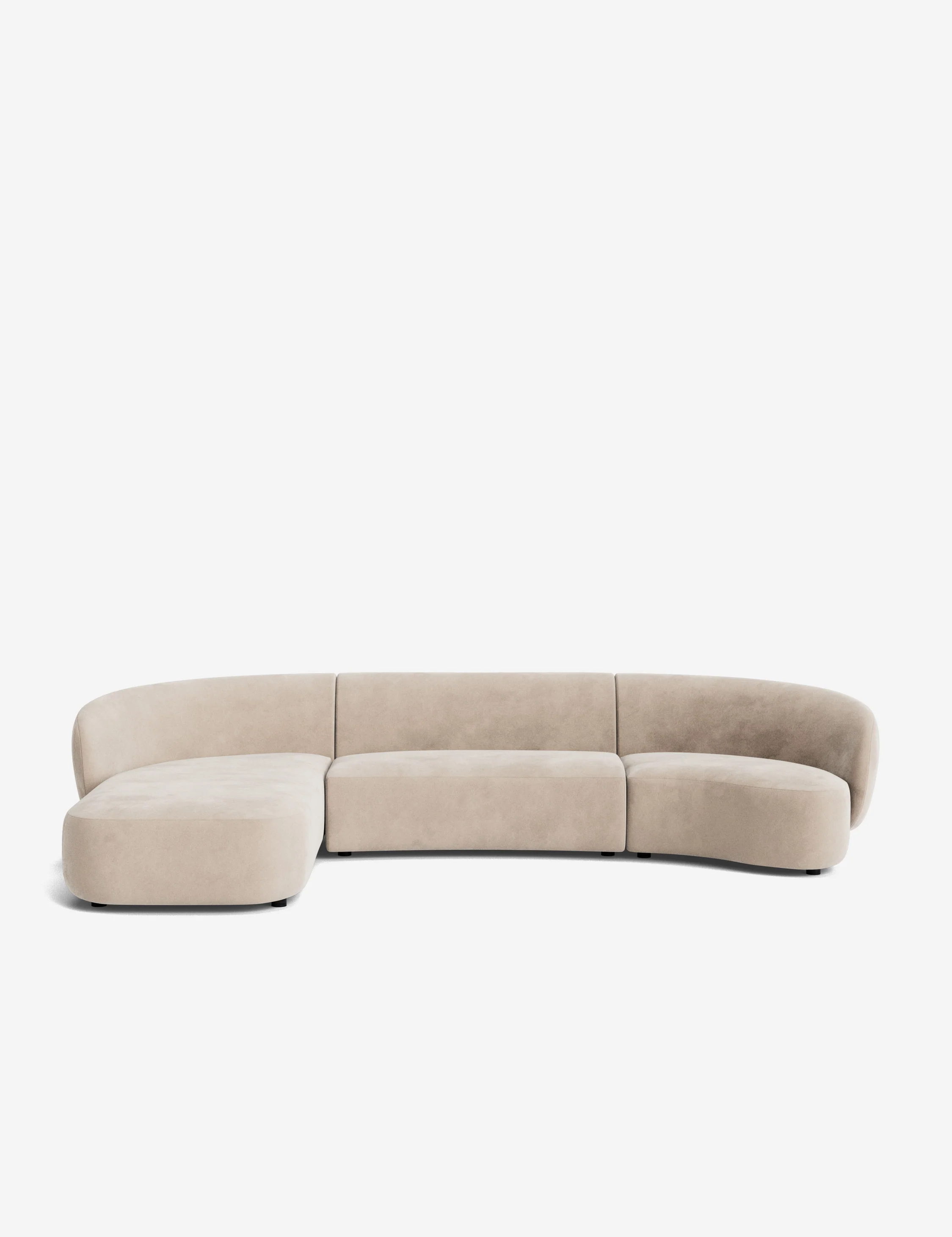 Claret Modular Chaise Sectional Sofa - Image 153