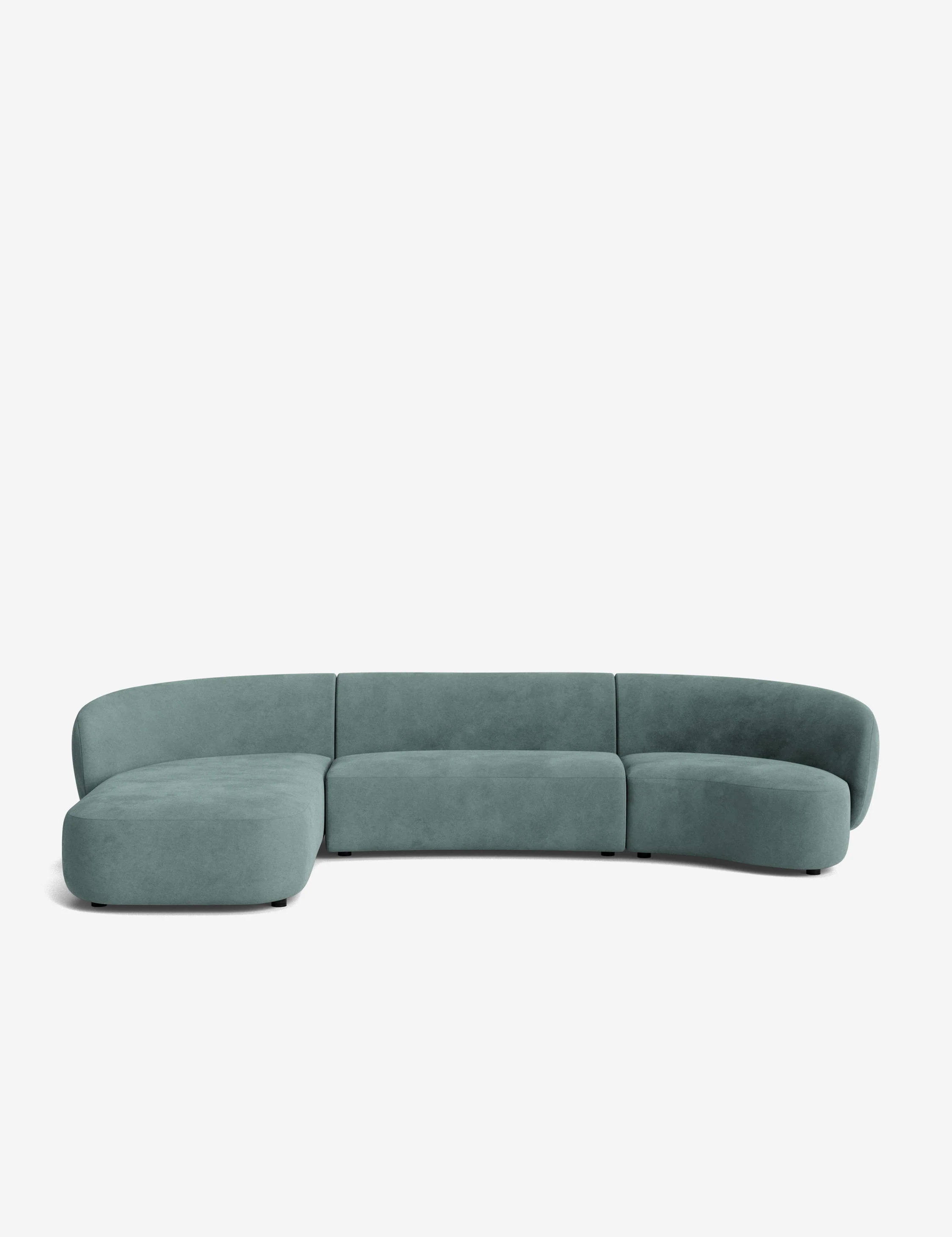 Claret Modular Chaise Sectional Sofa - Image 155