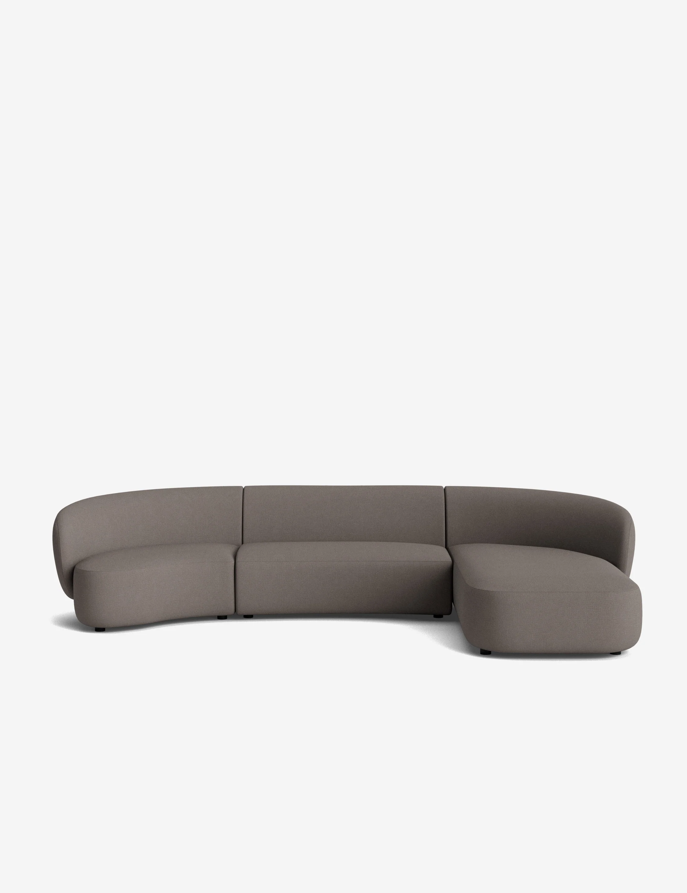 Claret Modular Chaise Sectional Sofa - Image 177
