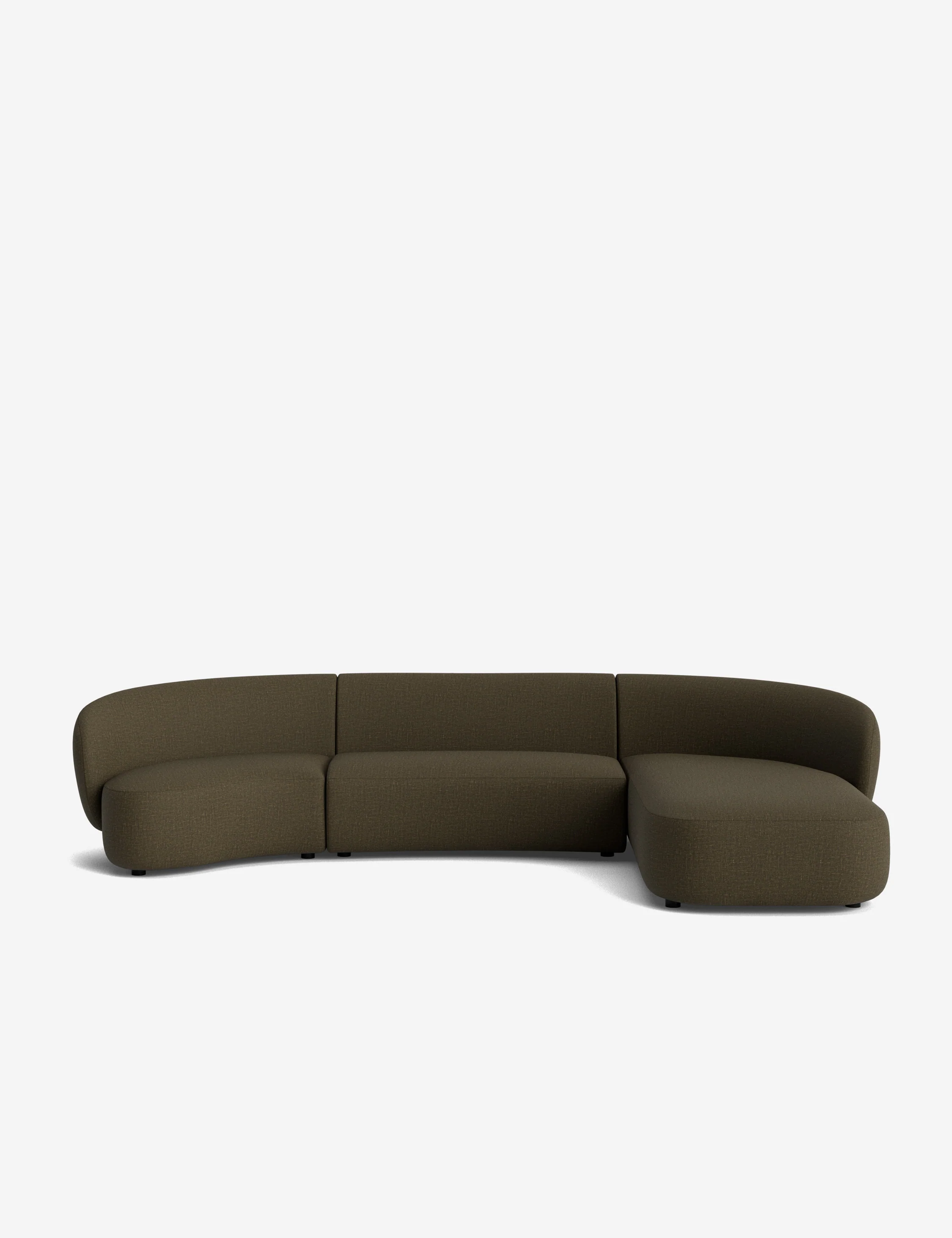 Claret Modular Chaise Sectional Sofa - Image 185