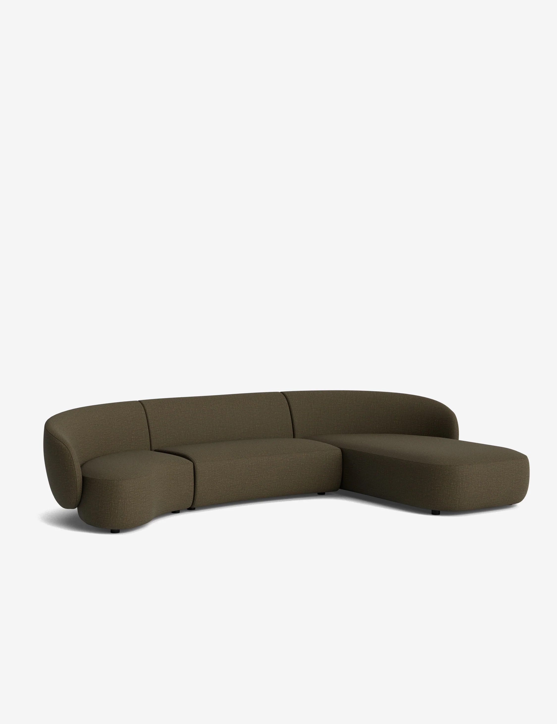 Claret Modular Chaise Sectional Sofa - Image 186