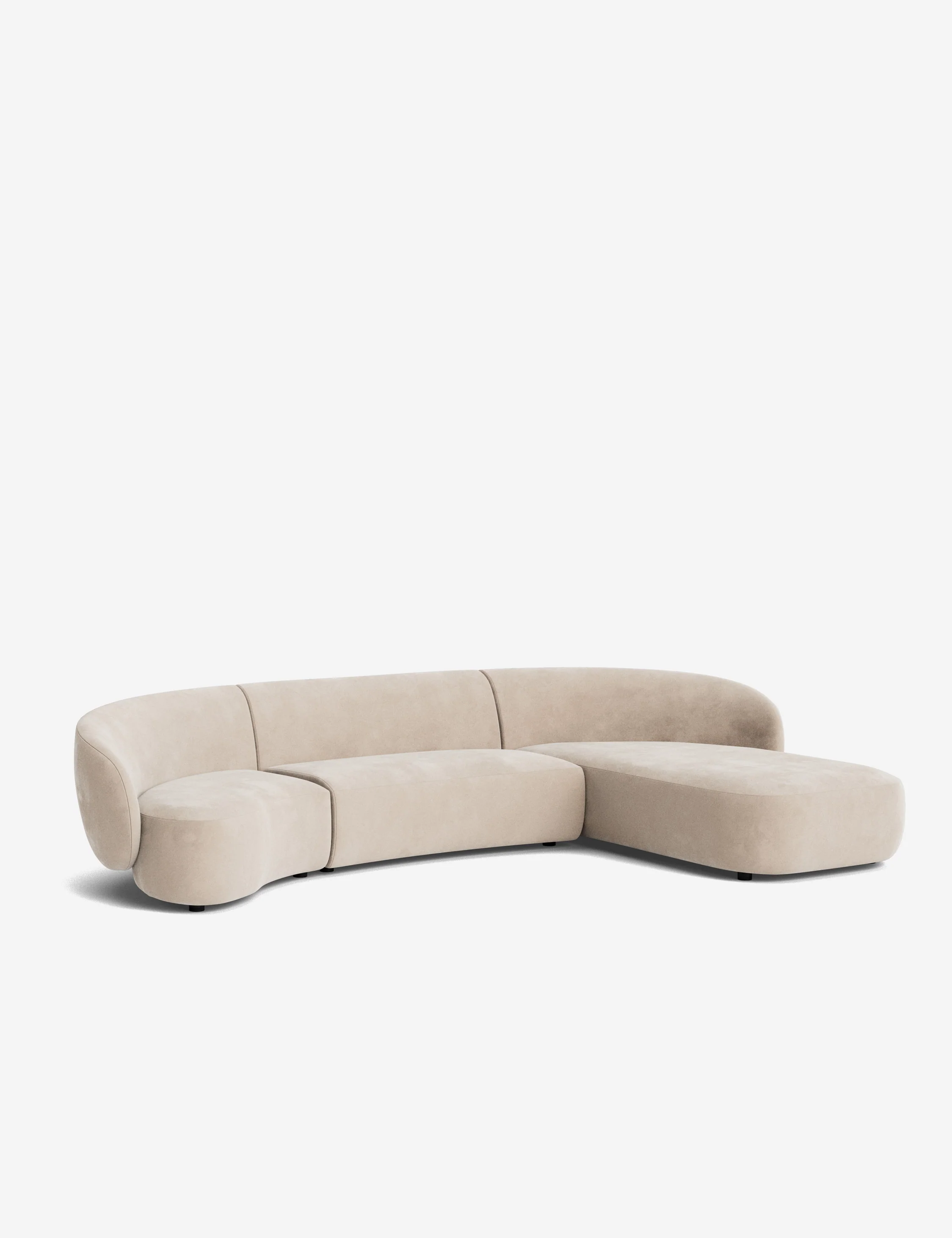 Claret Modular Chaise Sectional Sofa - Image 204
