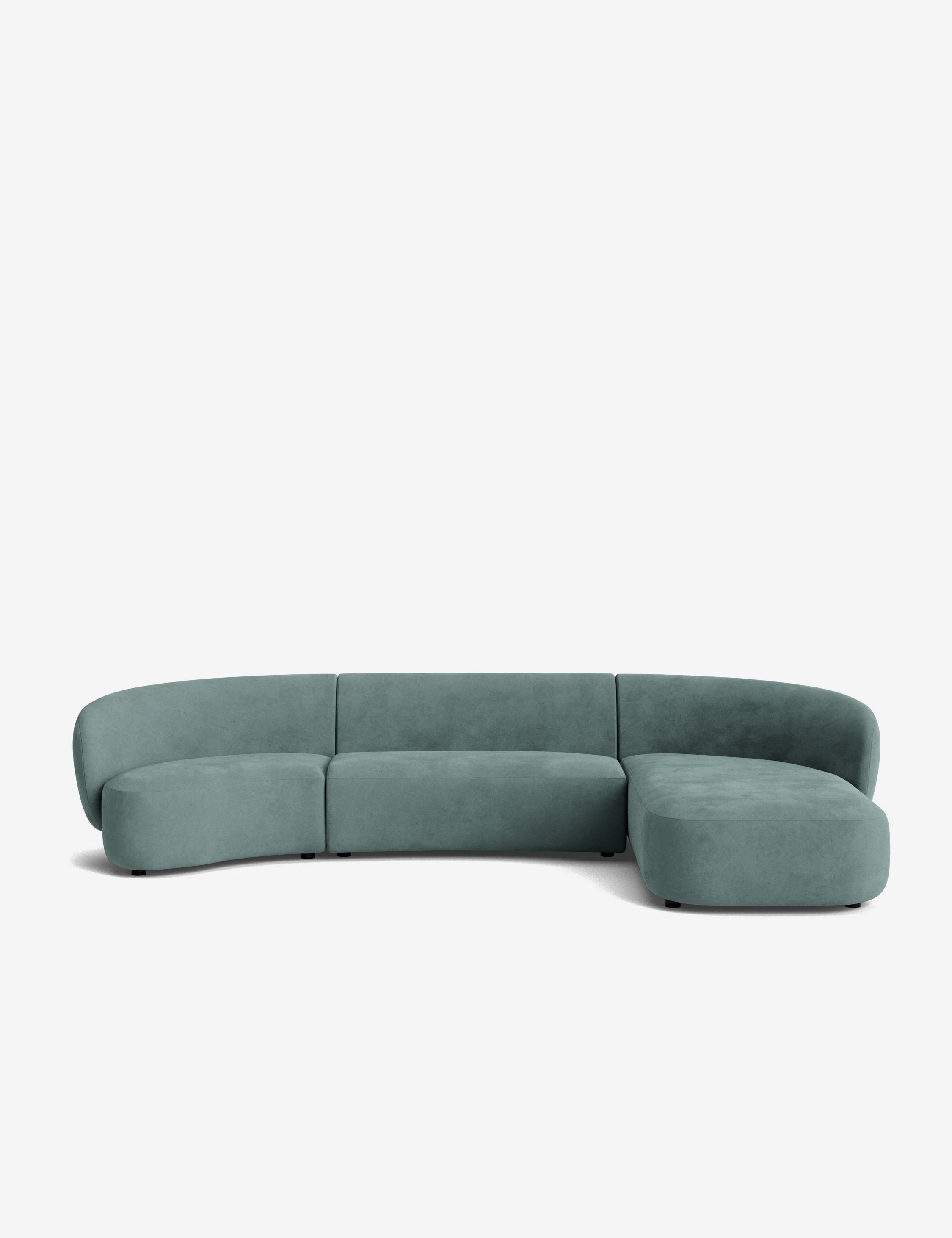 Claret Modular Chaise Sectional Sofa - Image 205