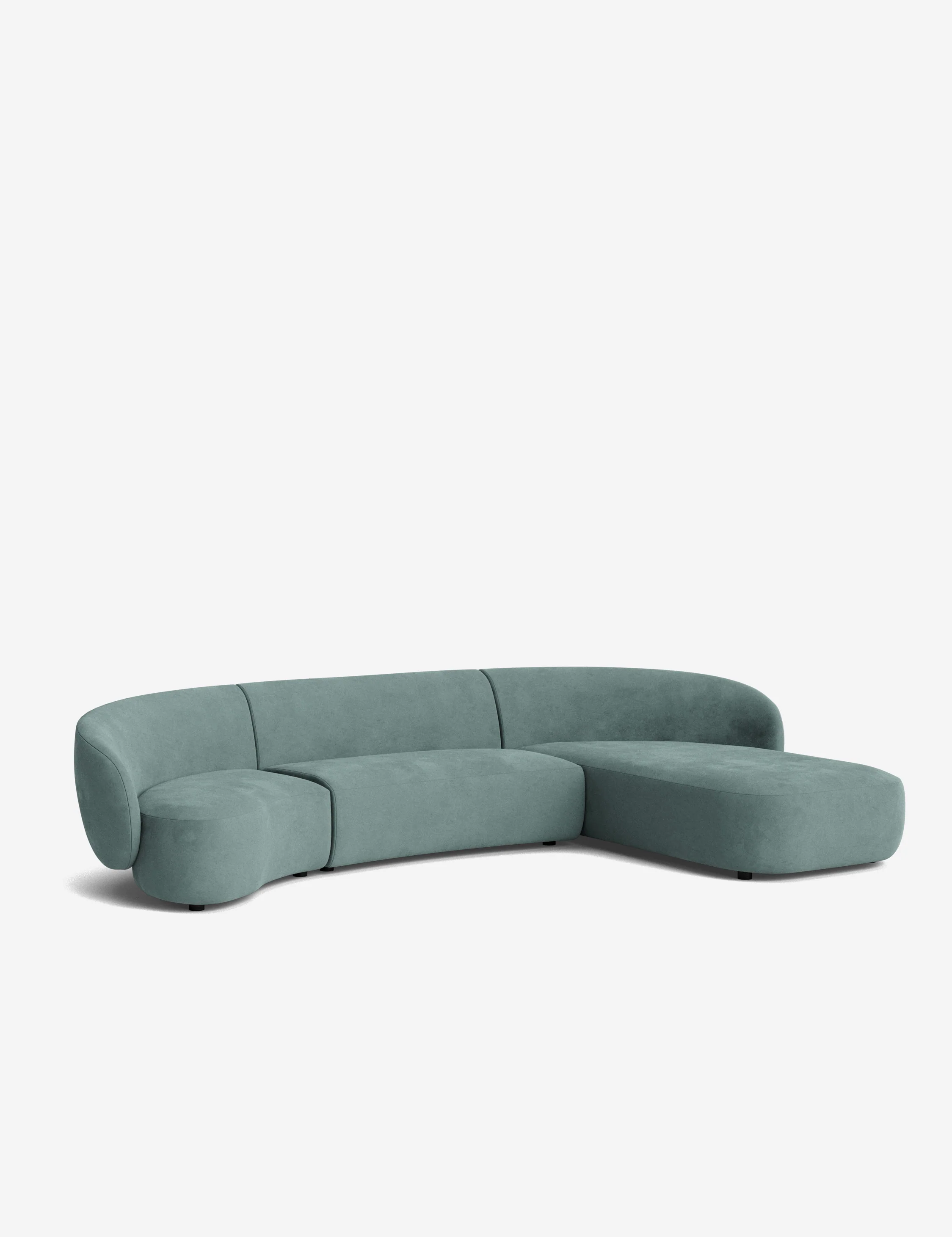 Claret Modular Chaise Sectional Sofa - Image 206