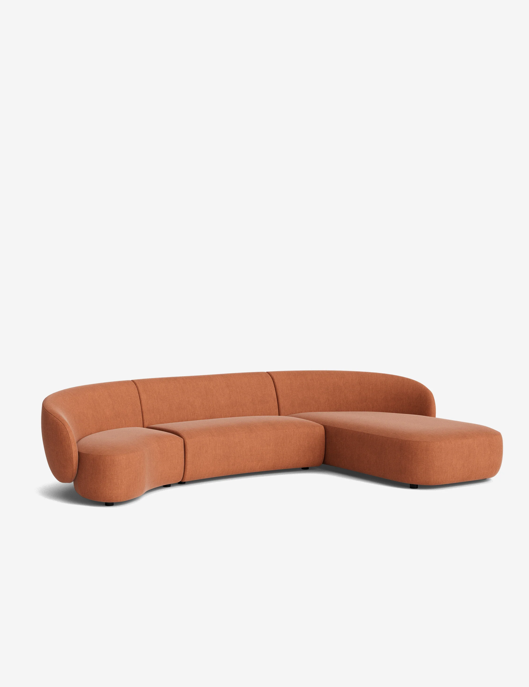 Claret Modular Chaise Sectional Sofa - Image 218