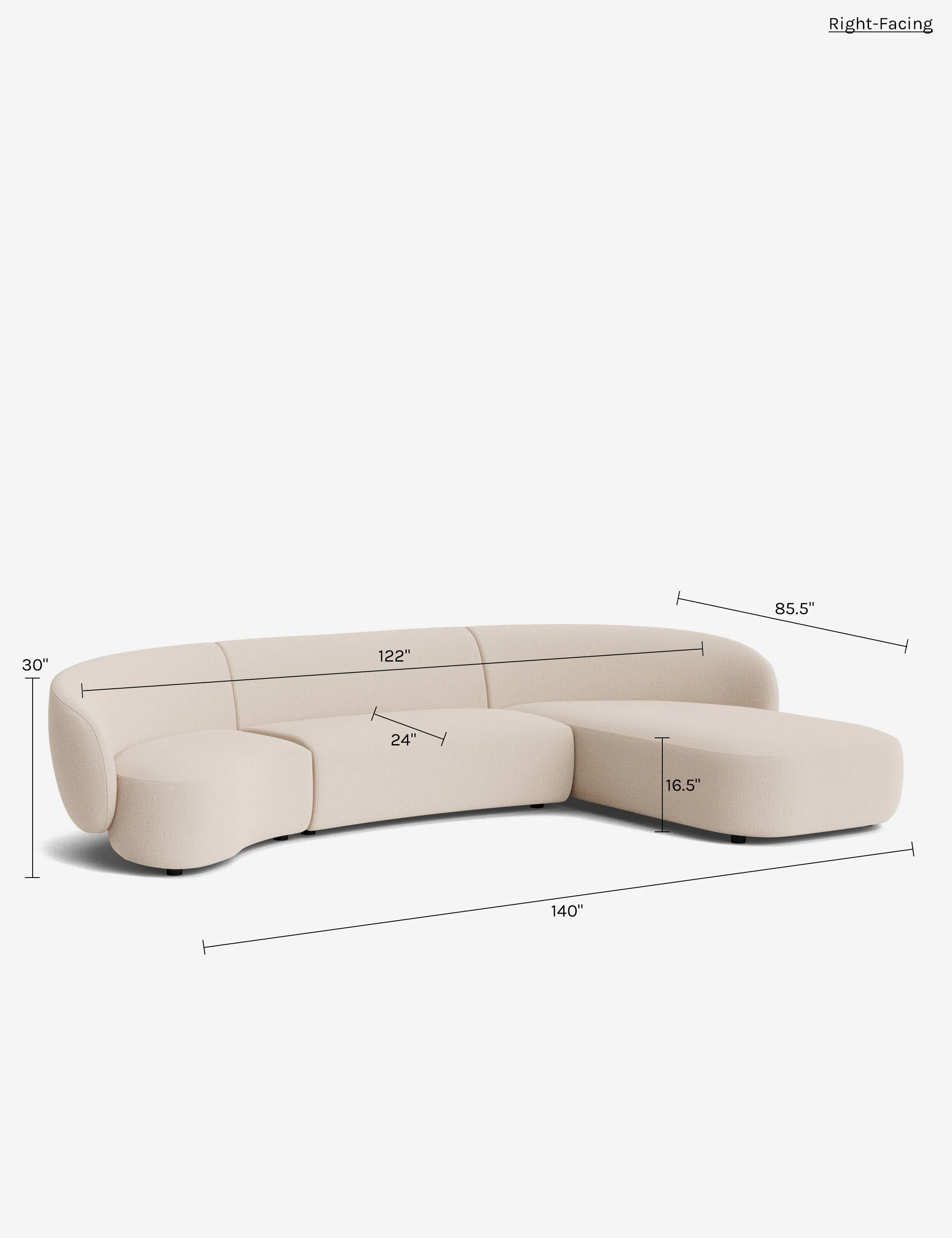 Claret Modular Chaise Sectional Sofa - Image 234