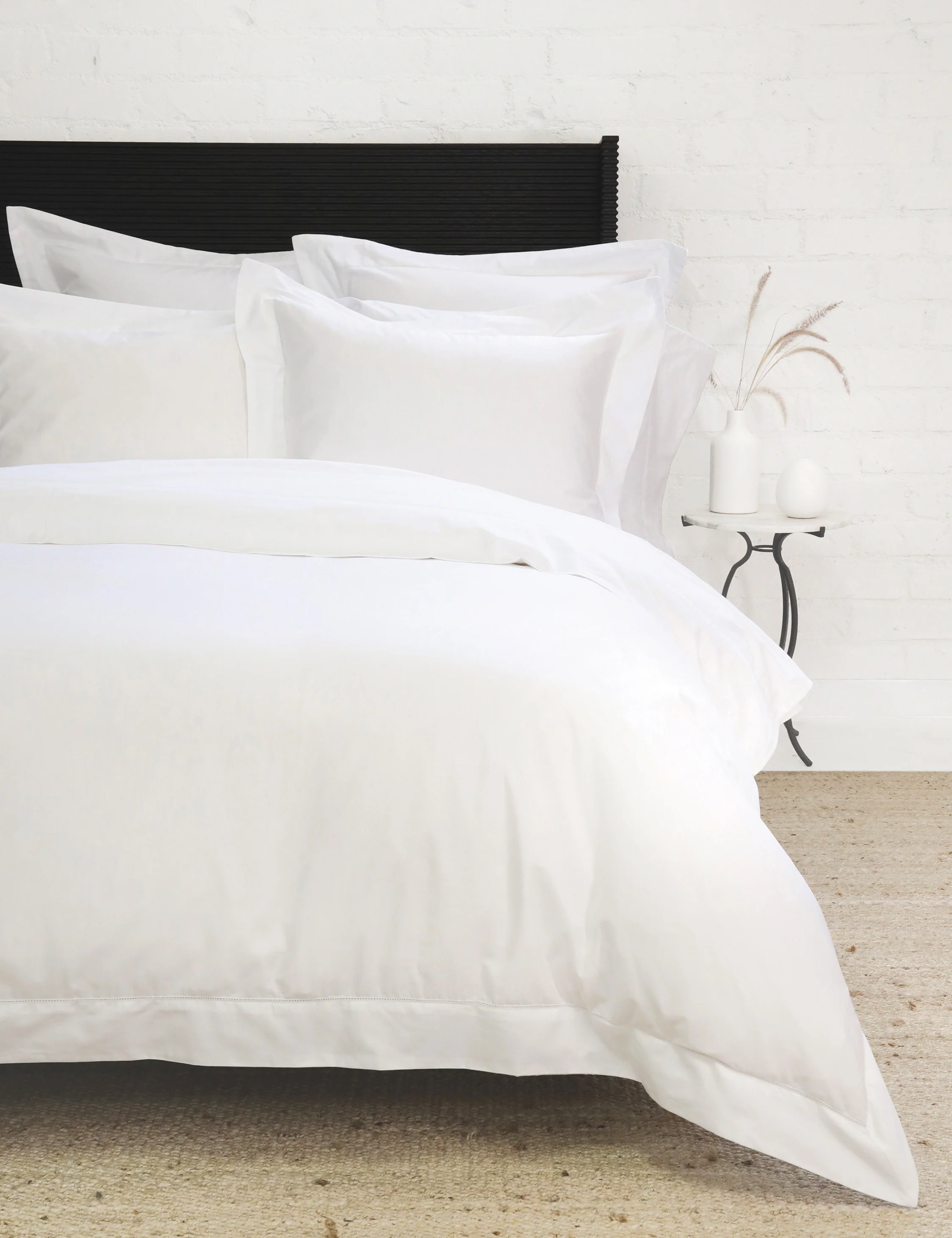 Classico Hemstitch Cotton Sateen Sham by Pom Pom at Home - Image 2