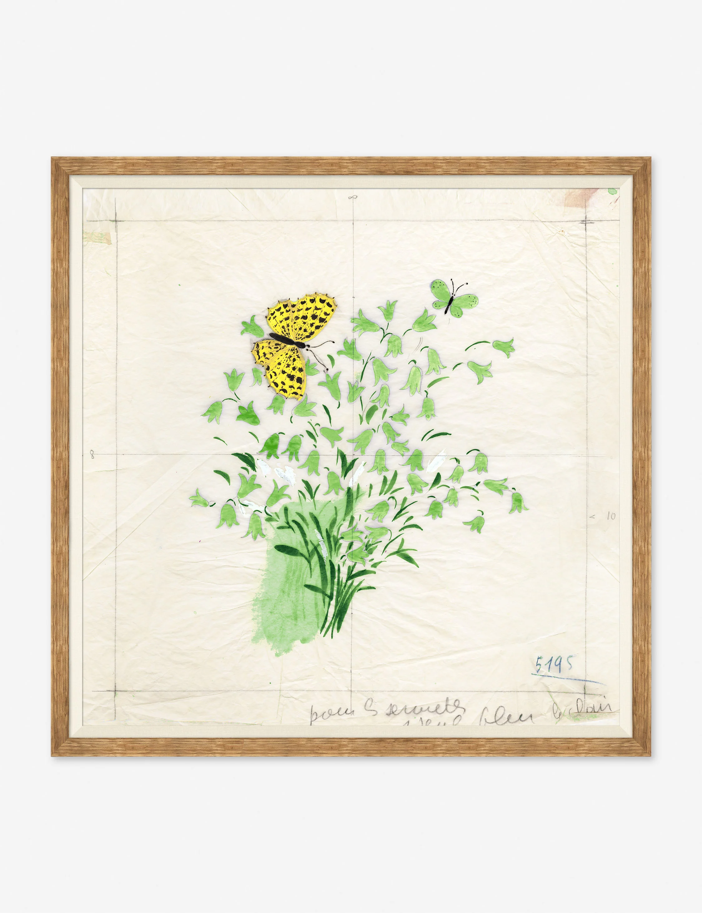 Clochettes et Papillon I Print by Paule Marrot