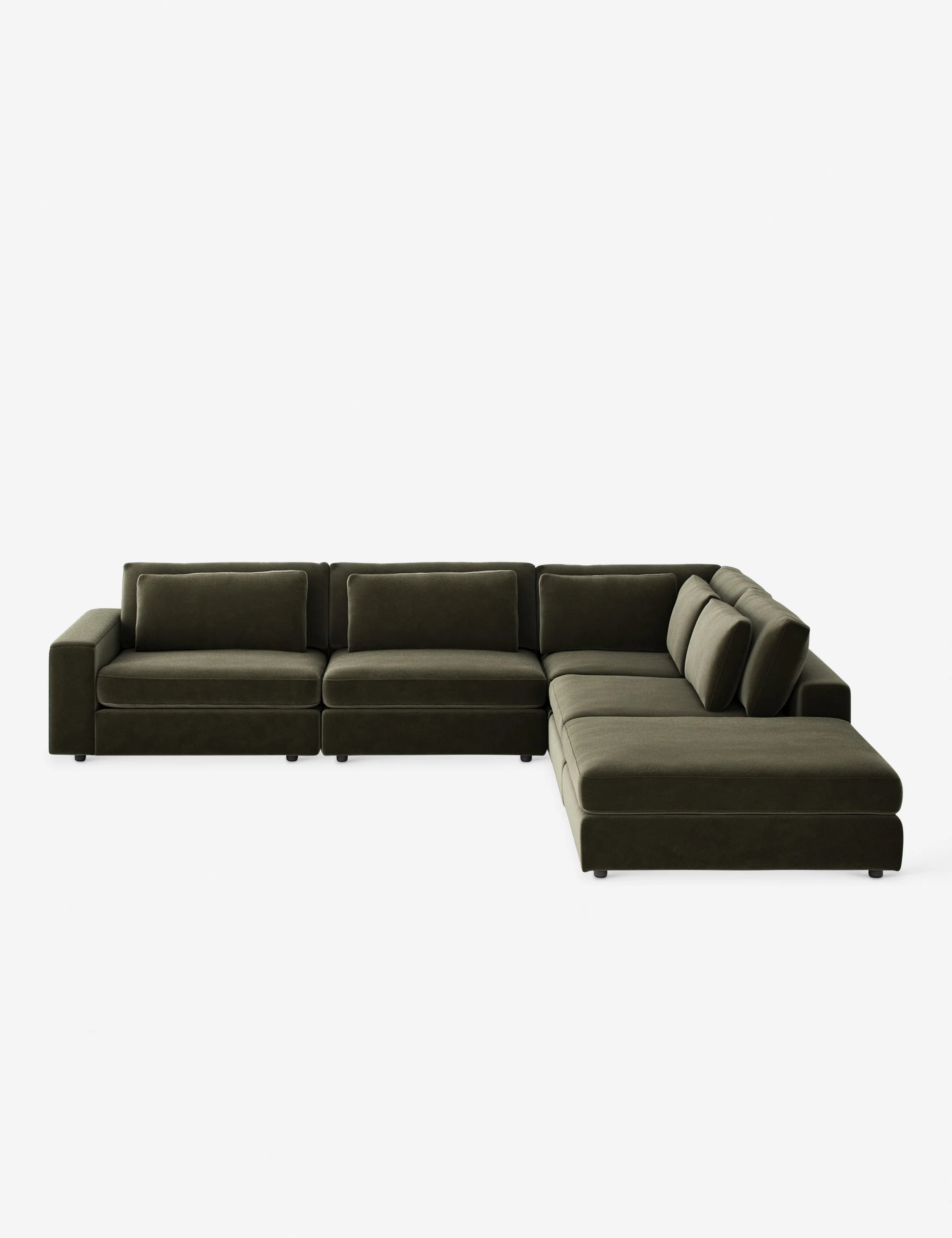 Creswell 4-Piece Sectional Sofa with Ottoman