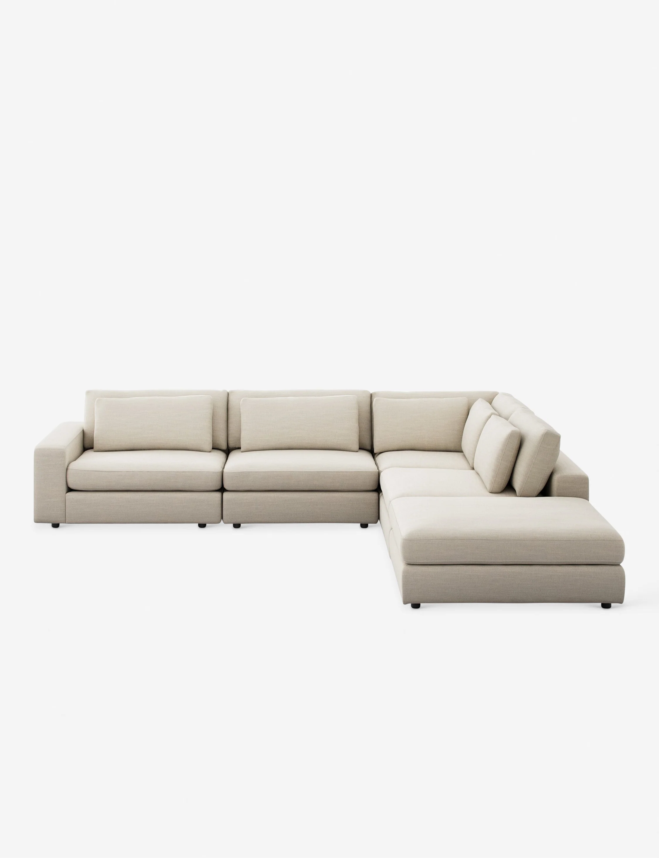 Creswell 4-Piece Sectional Sofa with Ottoman - Image 16