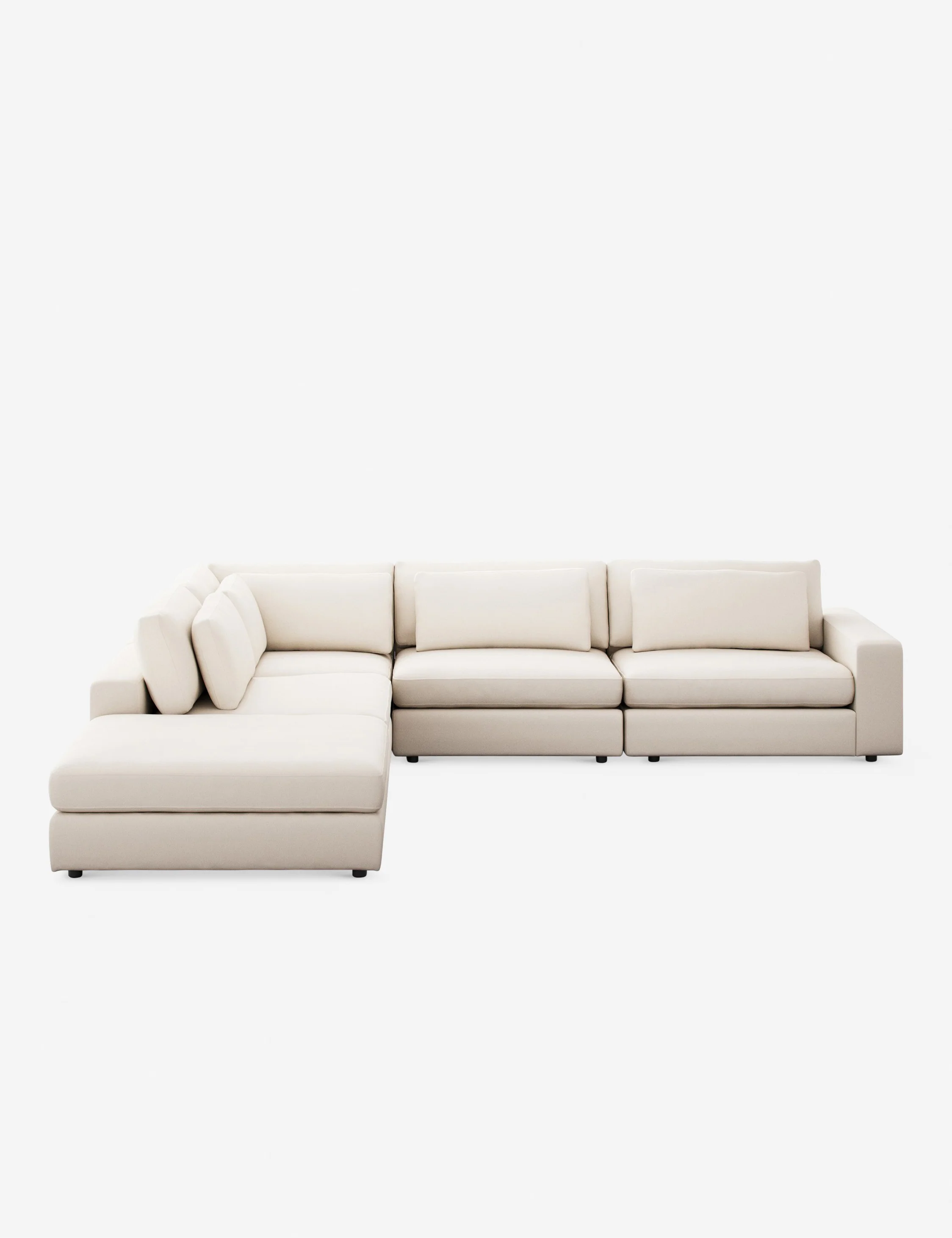 Creswell 4-Piece Sectional Sofa with Ottoman - Image 2