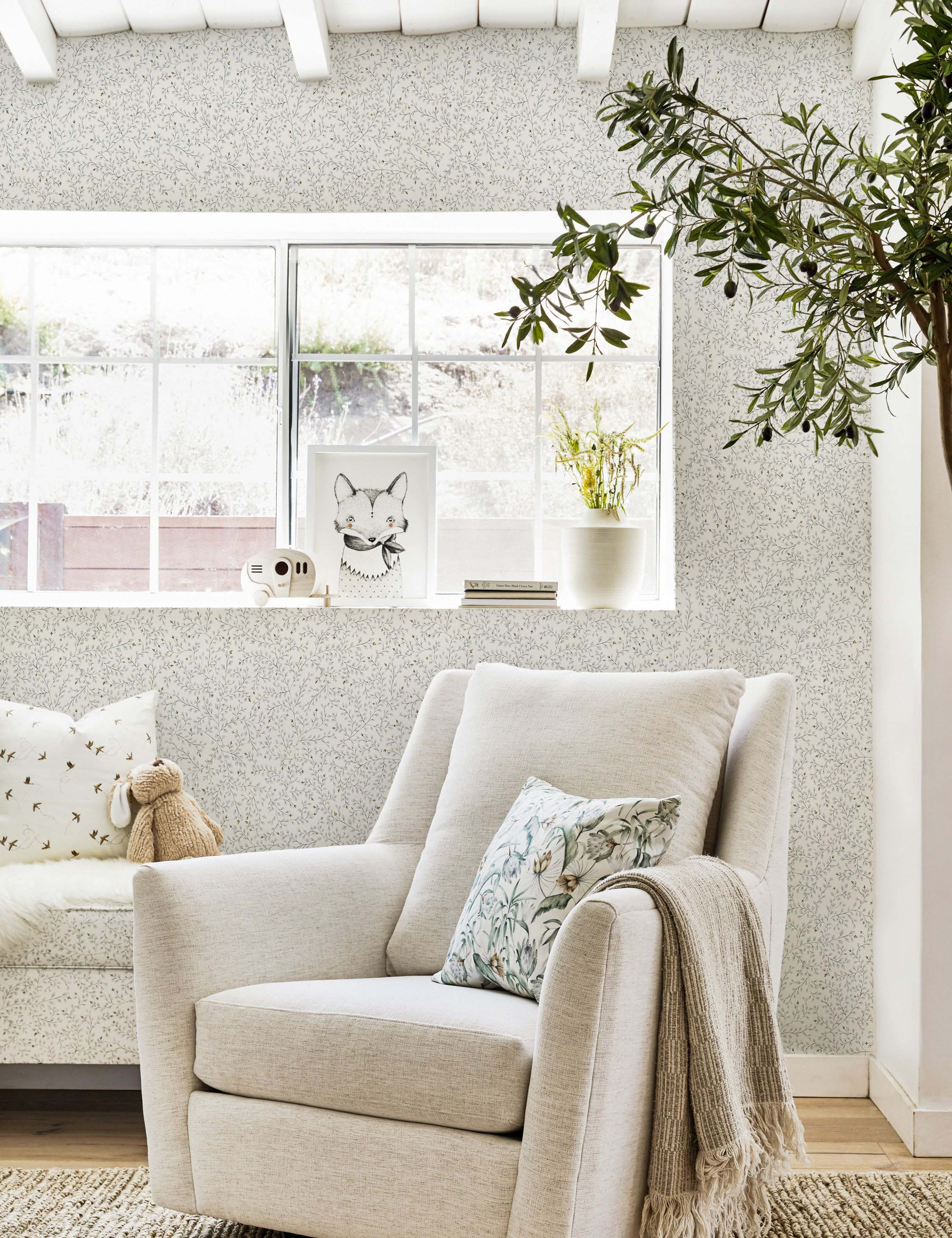 Dainty Leaves Wallpaper by Rylee + Cru - Image 3