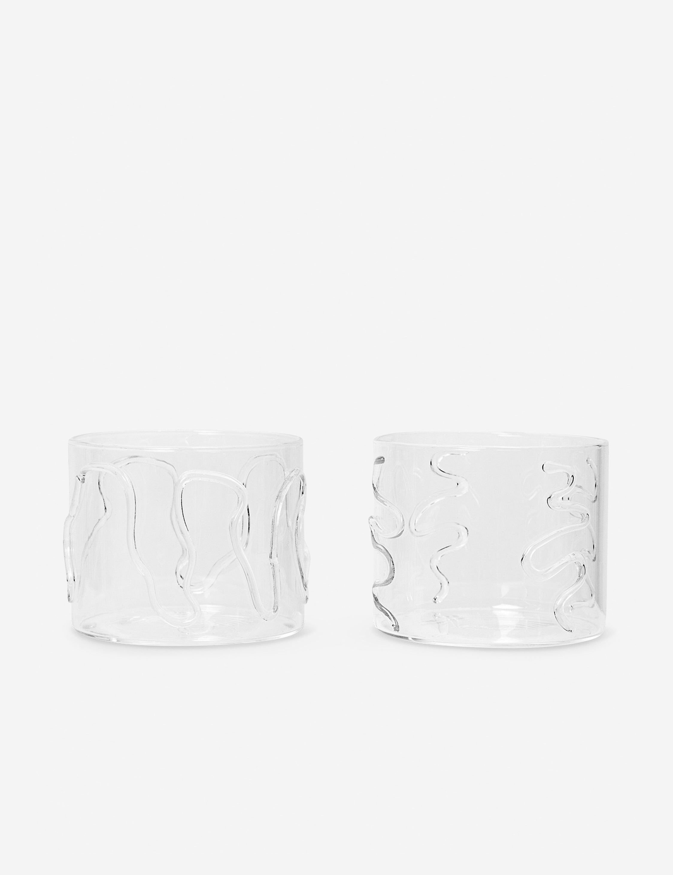 Doodle Glasses (Set of 2) by Ferm Living - Image 3