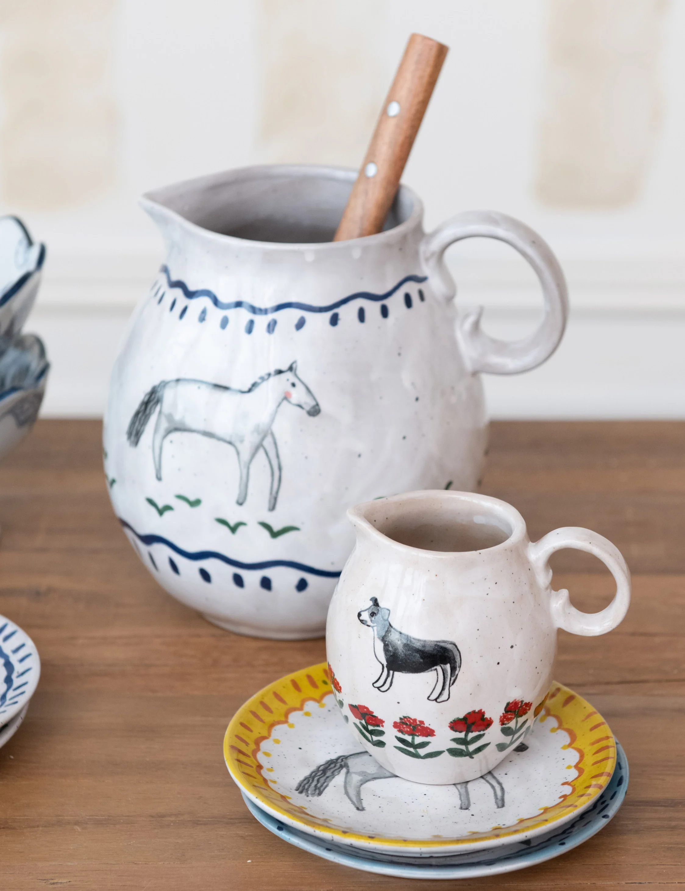 Epona Hand-Painted Pitcher
