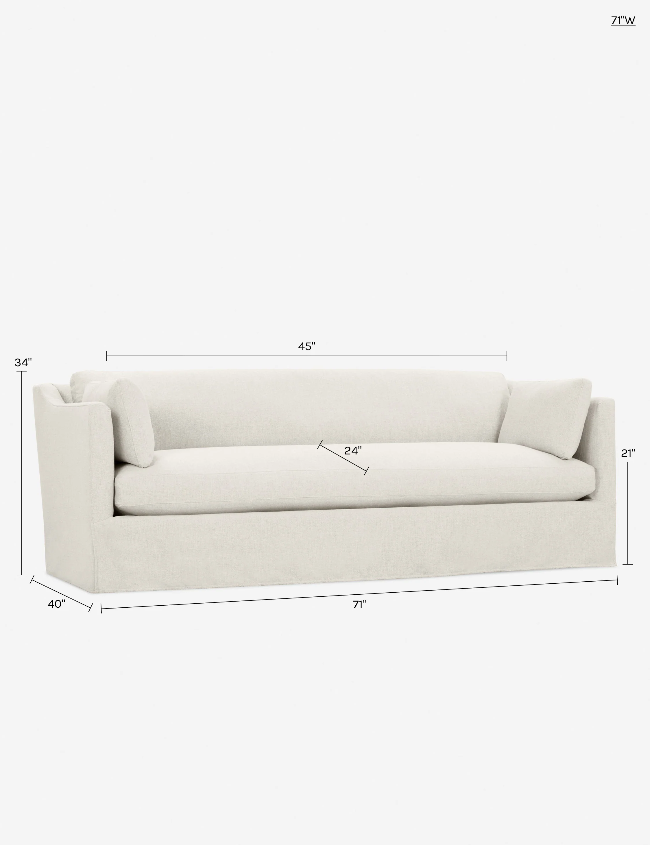 Fabienne Slipcover Sofa - Image 22