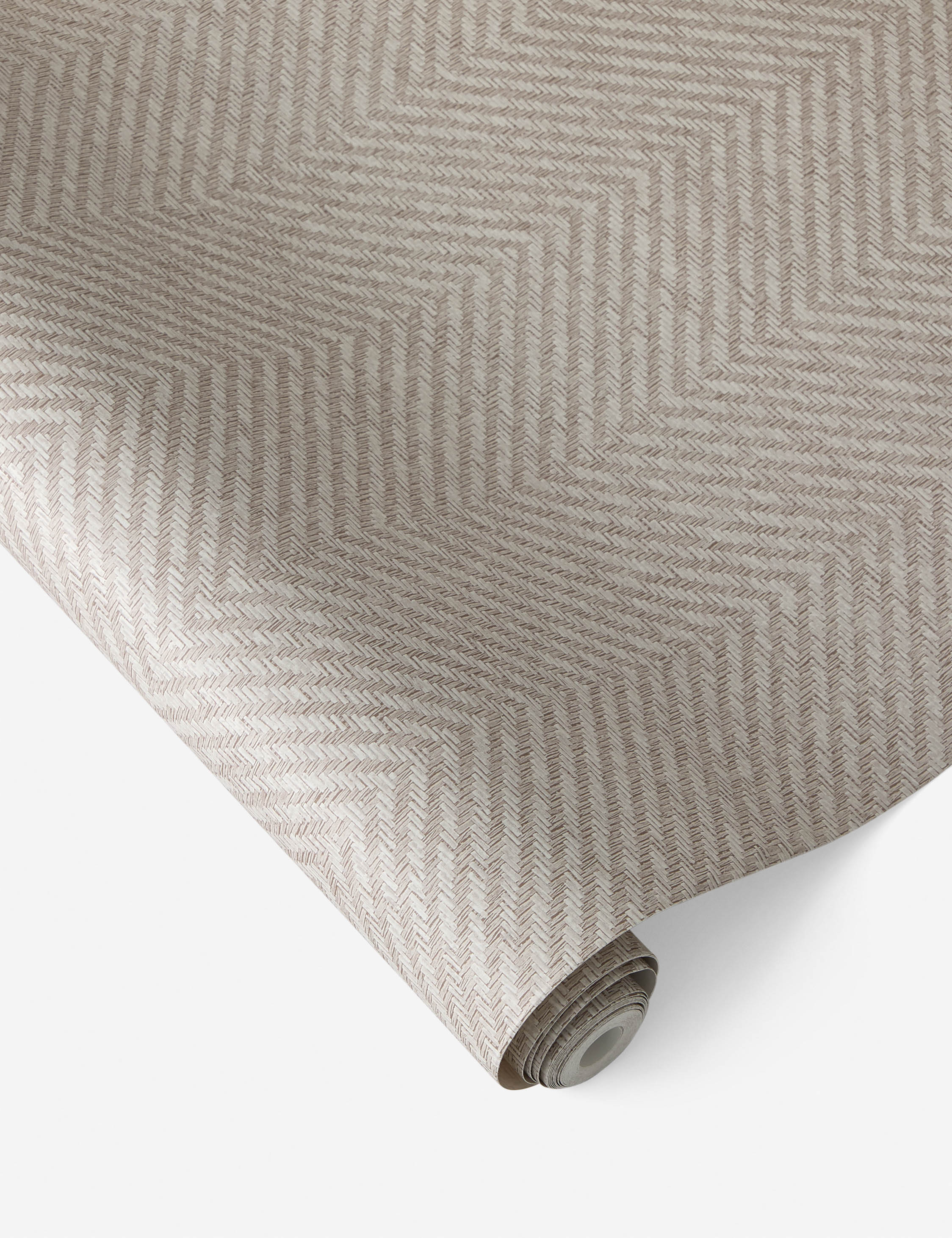 Faux Grasscloth Parquet Textured Peel + Stick Wallpaper by Jeremiah Brent - Image 6