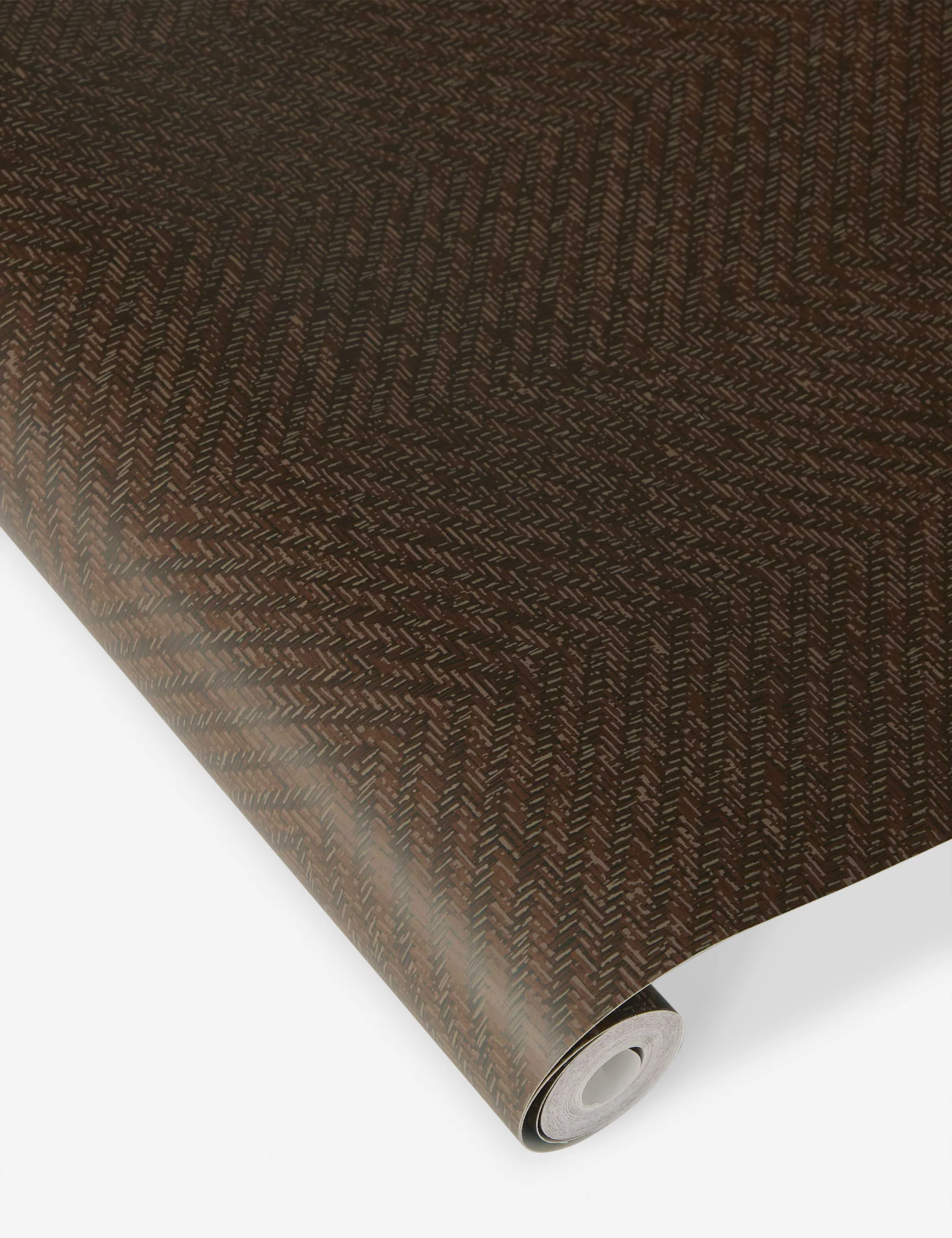 Faux Grasscloth Parquet Textured Peel + Stick Wallpaper by Jeremiah Brent - Image 7