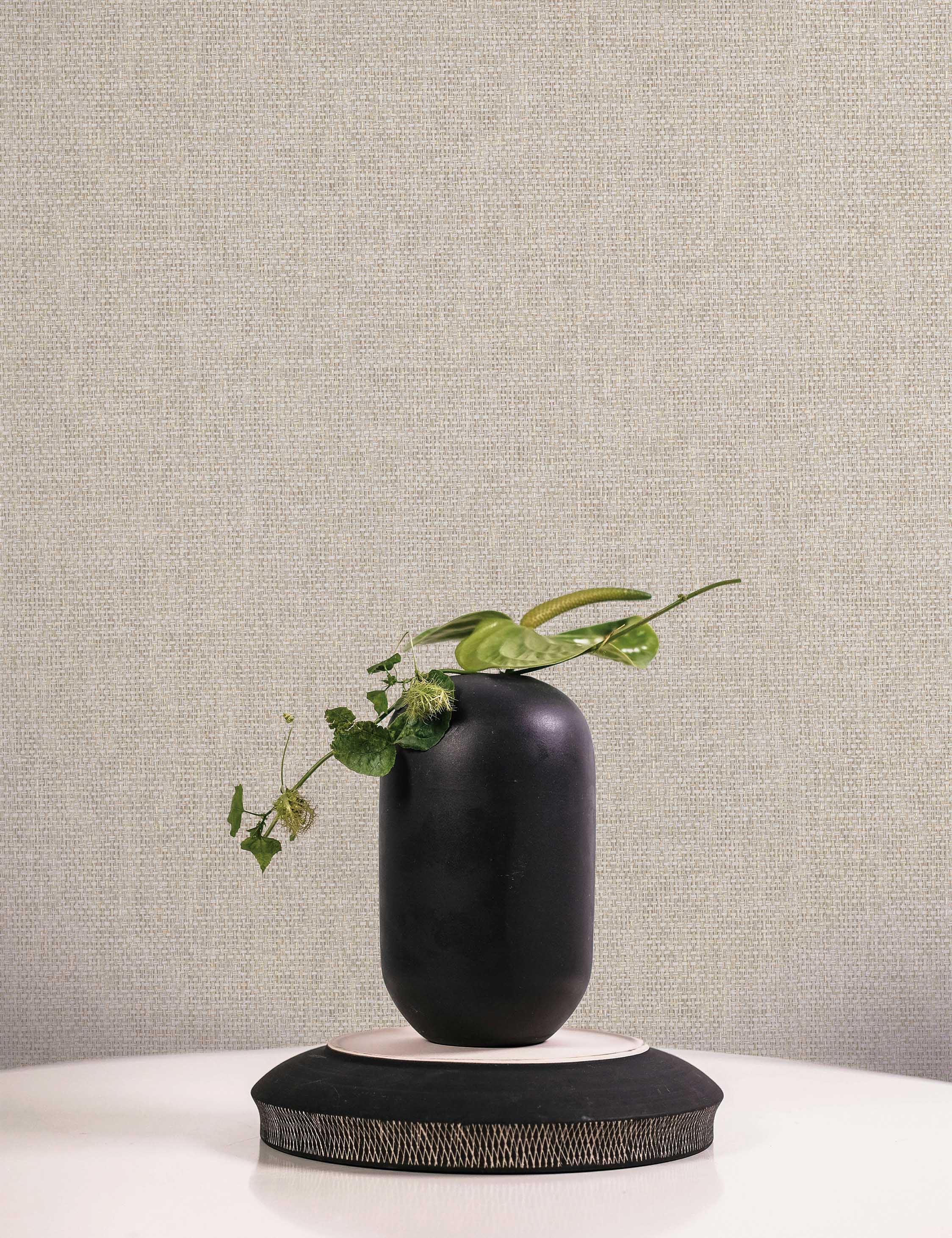Faux Grasscloth Primitivo Textured Peel + Stick Wallpaper by Jeremiah Brent - Image 4