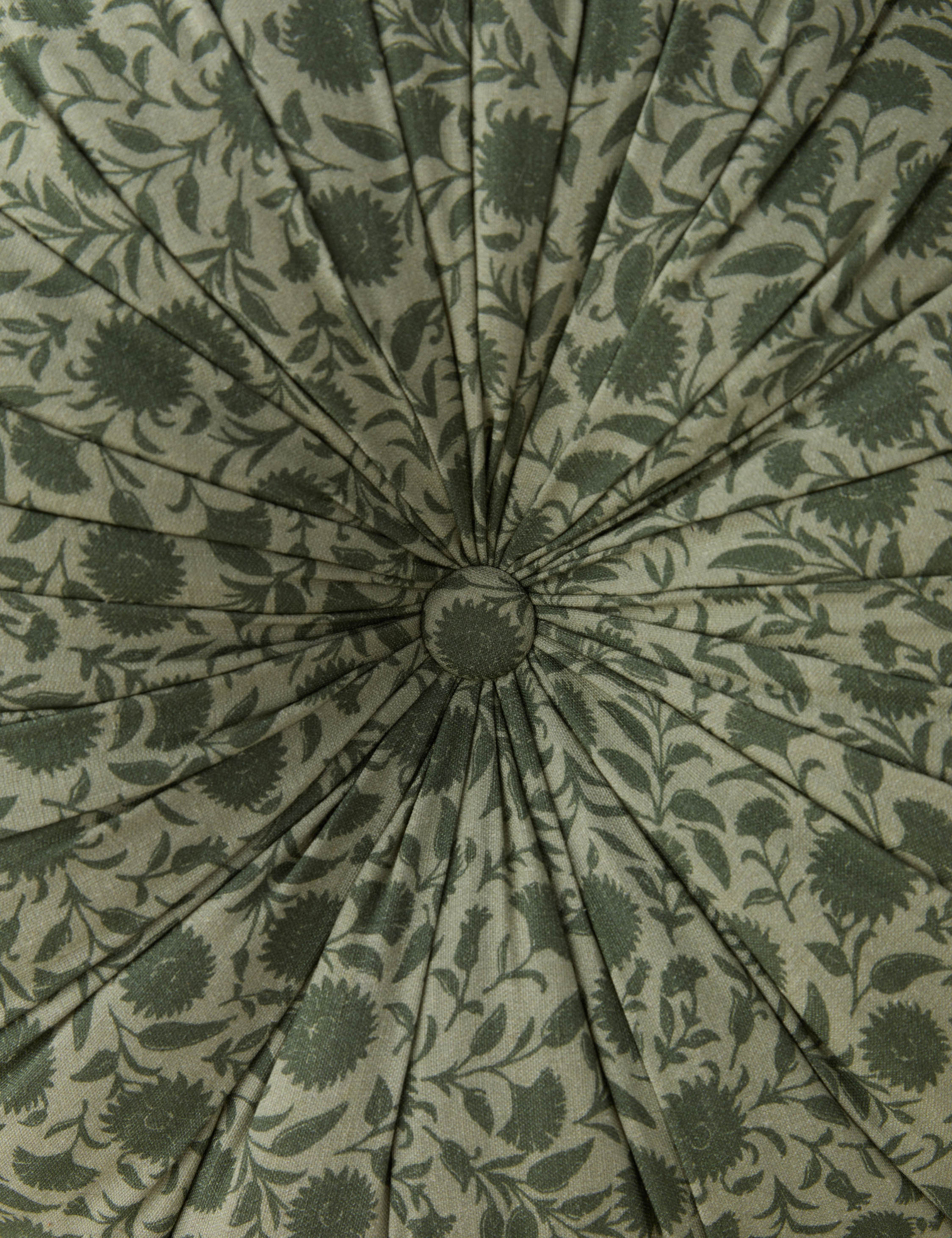 Fransen Linen Cotton Tufted Round Pillow - Image 12