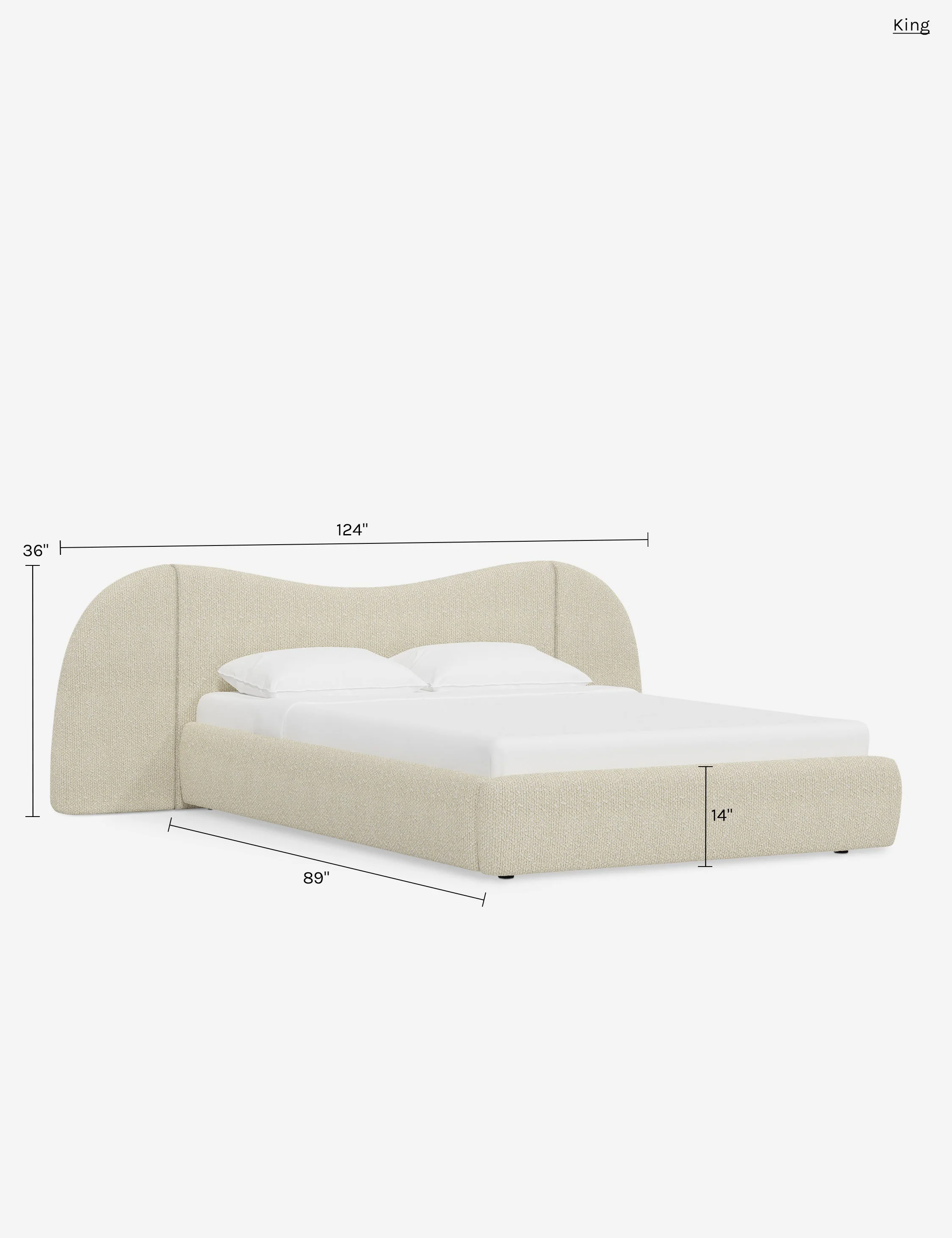 Gladys Extended Headboard Platform Bed by Sarah Sherman Samuel - Image 49