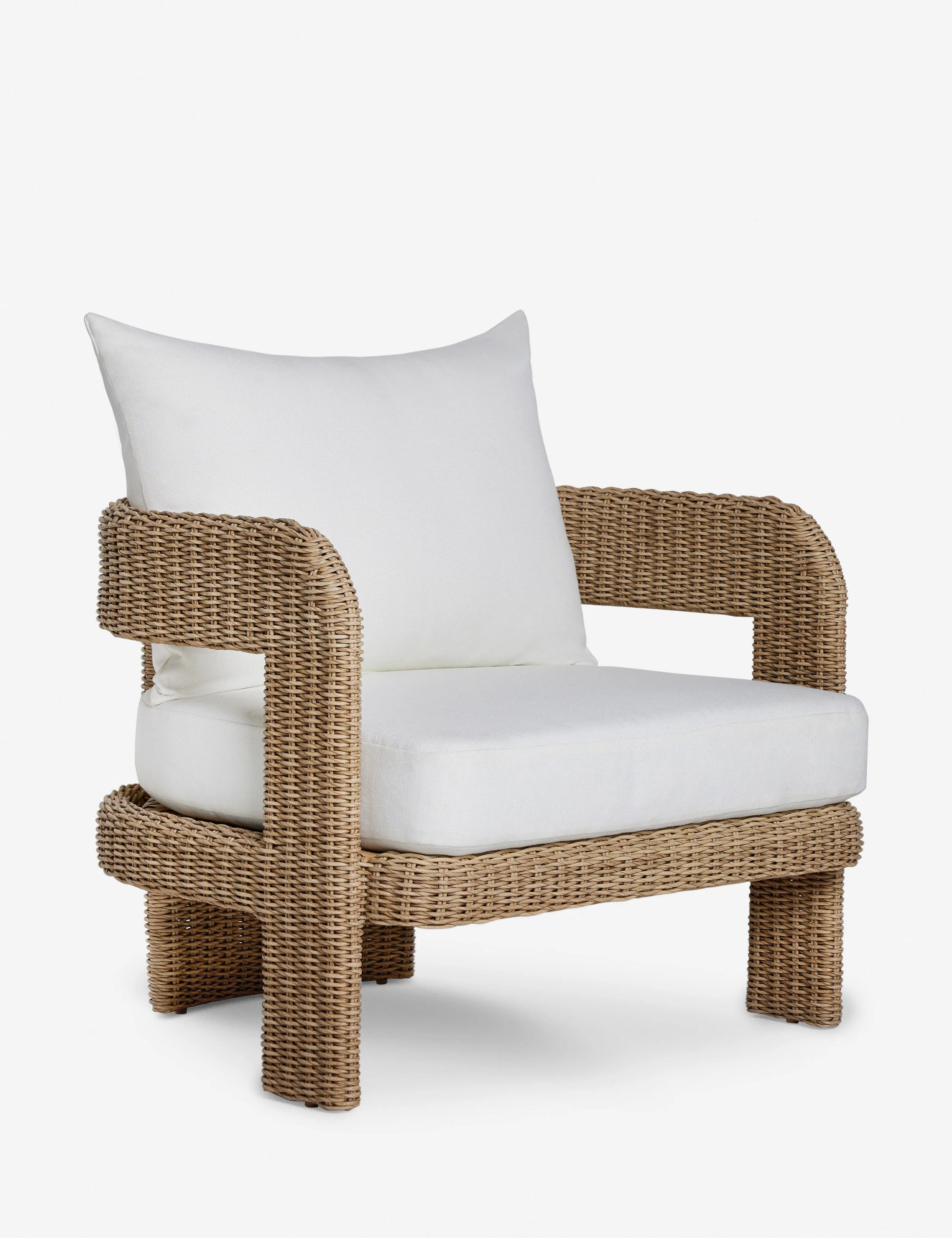 Hadler Outdoor Accent Chair, Ivory - Image 4