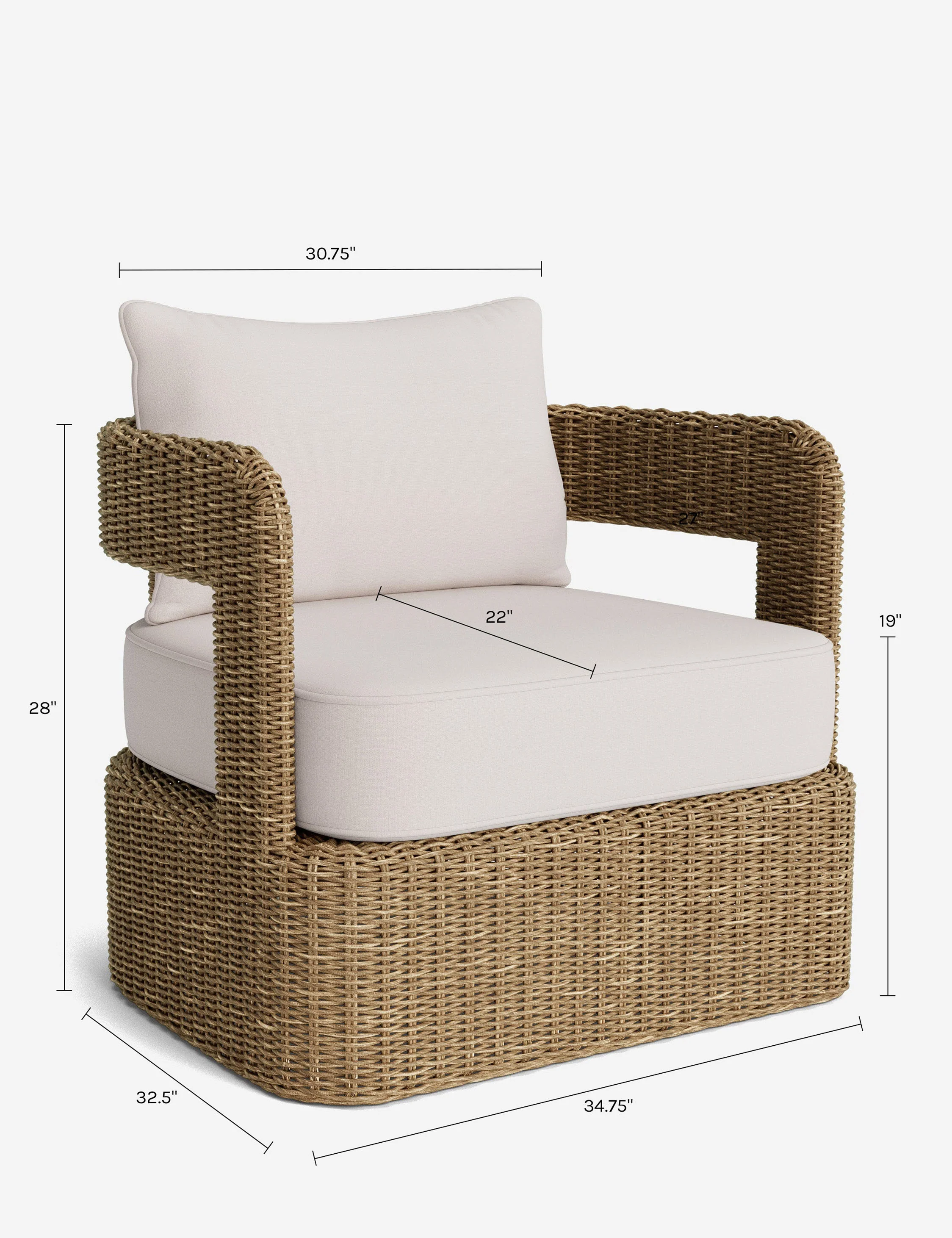 Hadler Outdoor Swivel Lounge Chair - Image 82