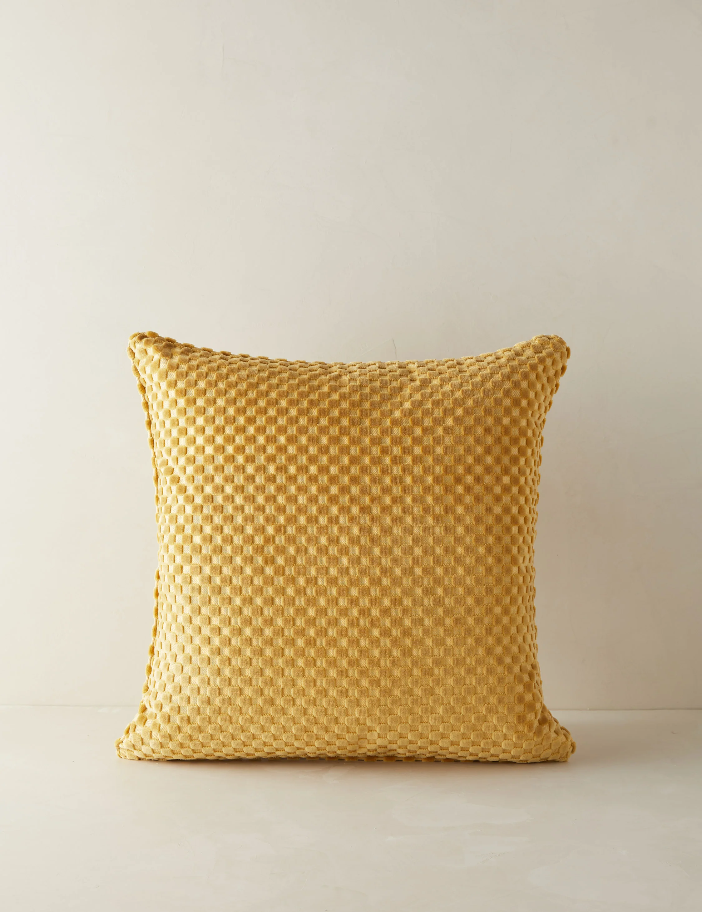Hi-Lo Checker Velvet Pillow by Sarah Sherman Samuel - Image 2