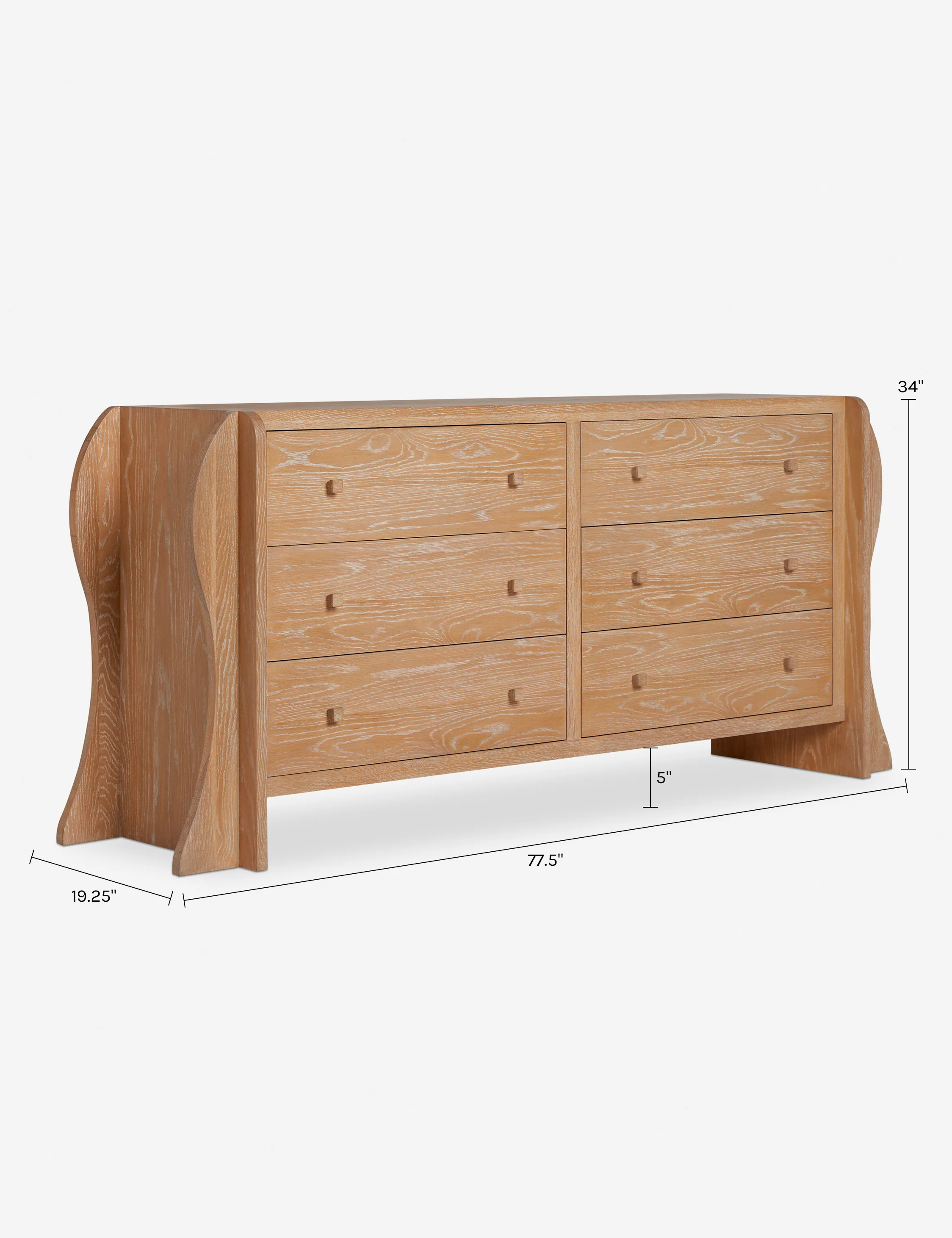 Hourglass 6-Drawer Dresser by Sarah Sherman Samuel - Image 11