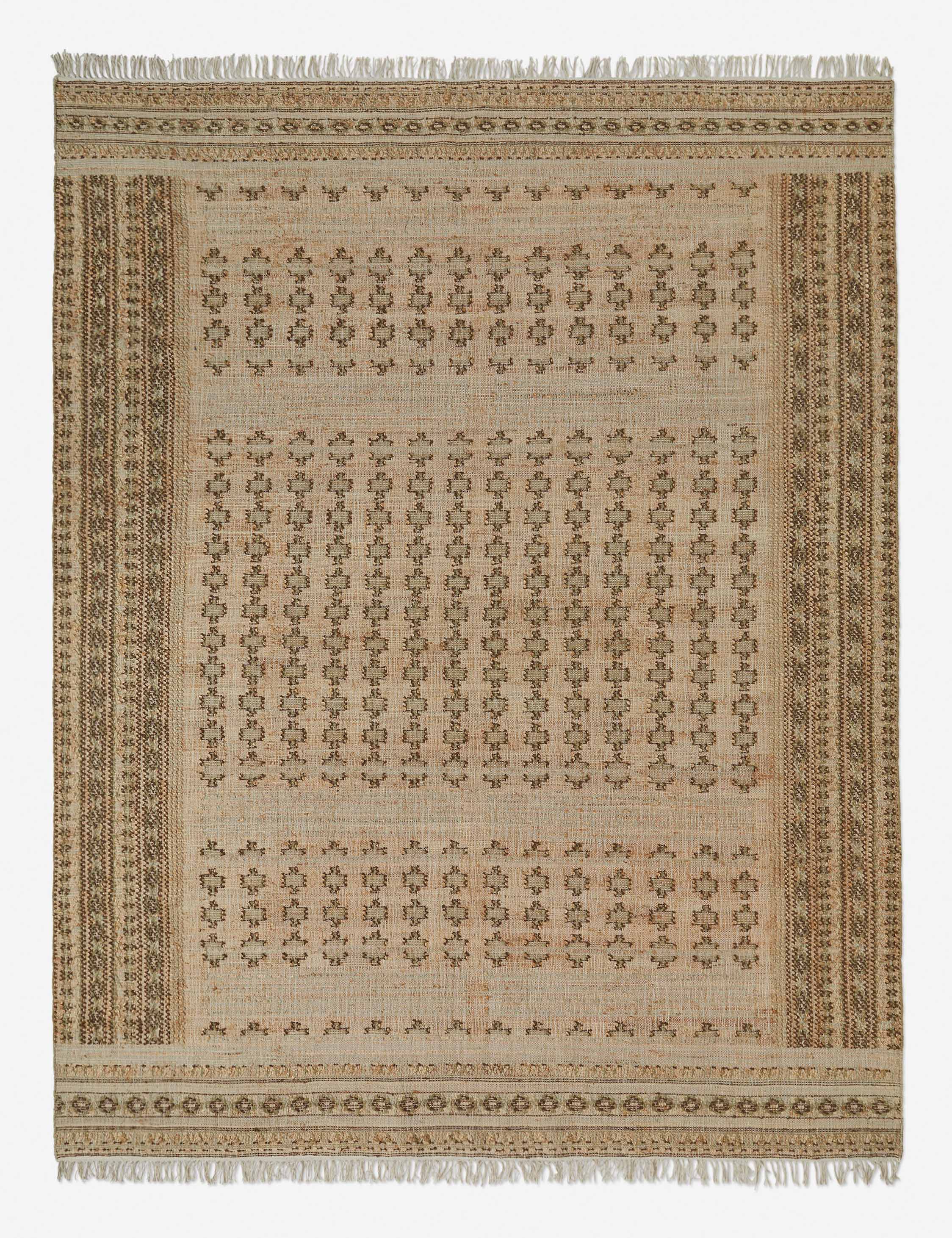 Keziah Flatweave Jute-Blend Rug Swatch, Moss - Image 5
