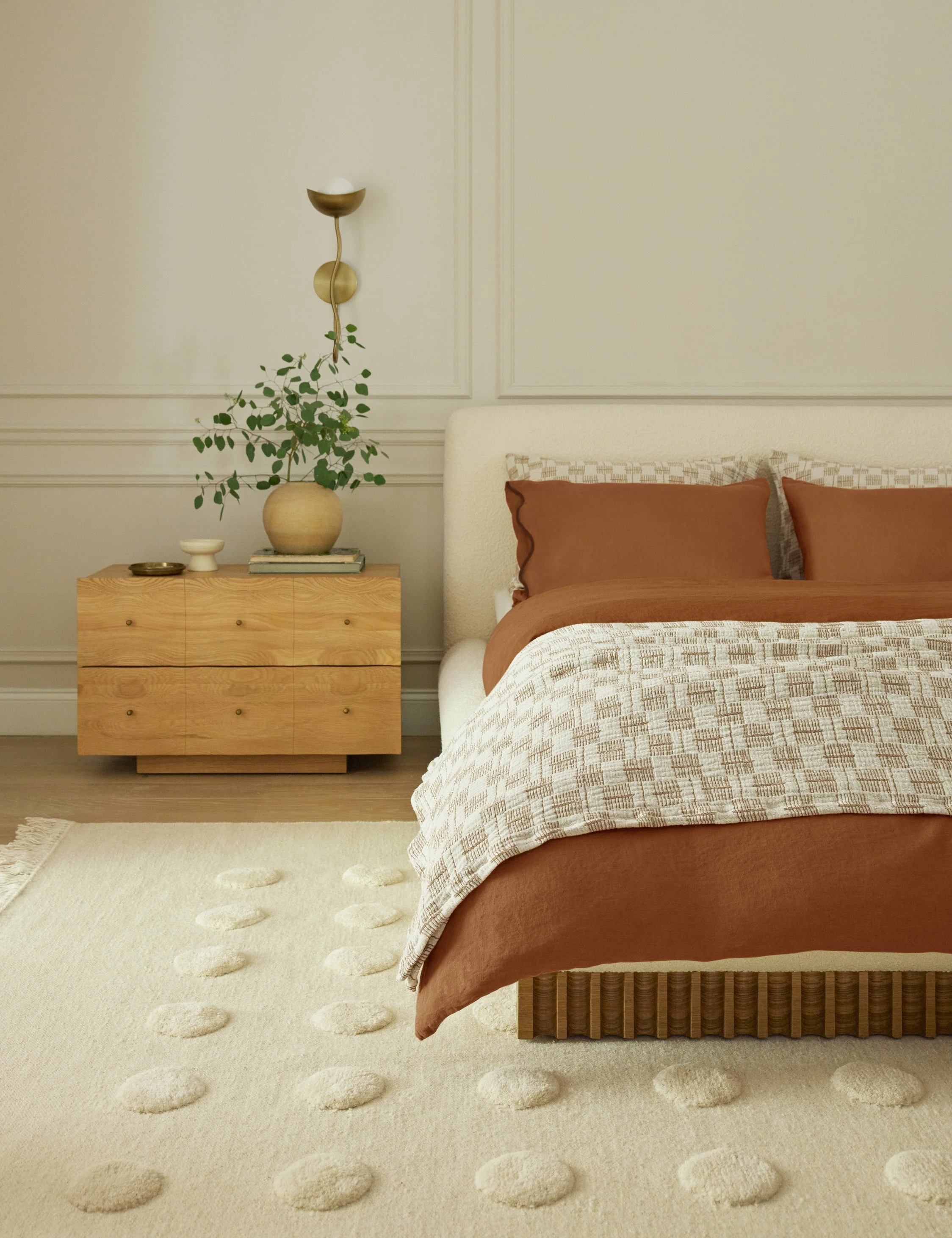 Kohta Flatweave Wool Rug Swatch by Sarah Sherman Samuel, Ivory - Image 3