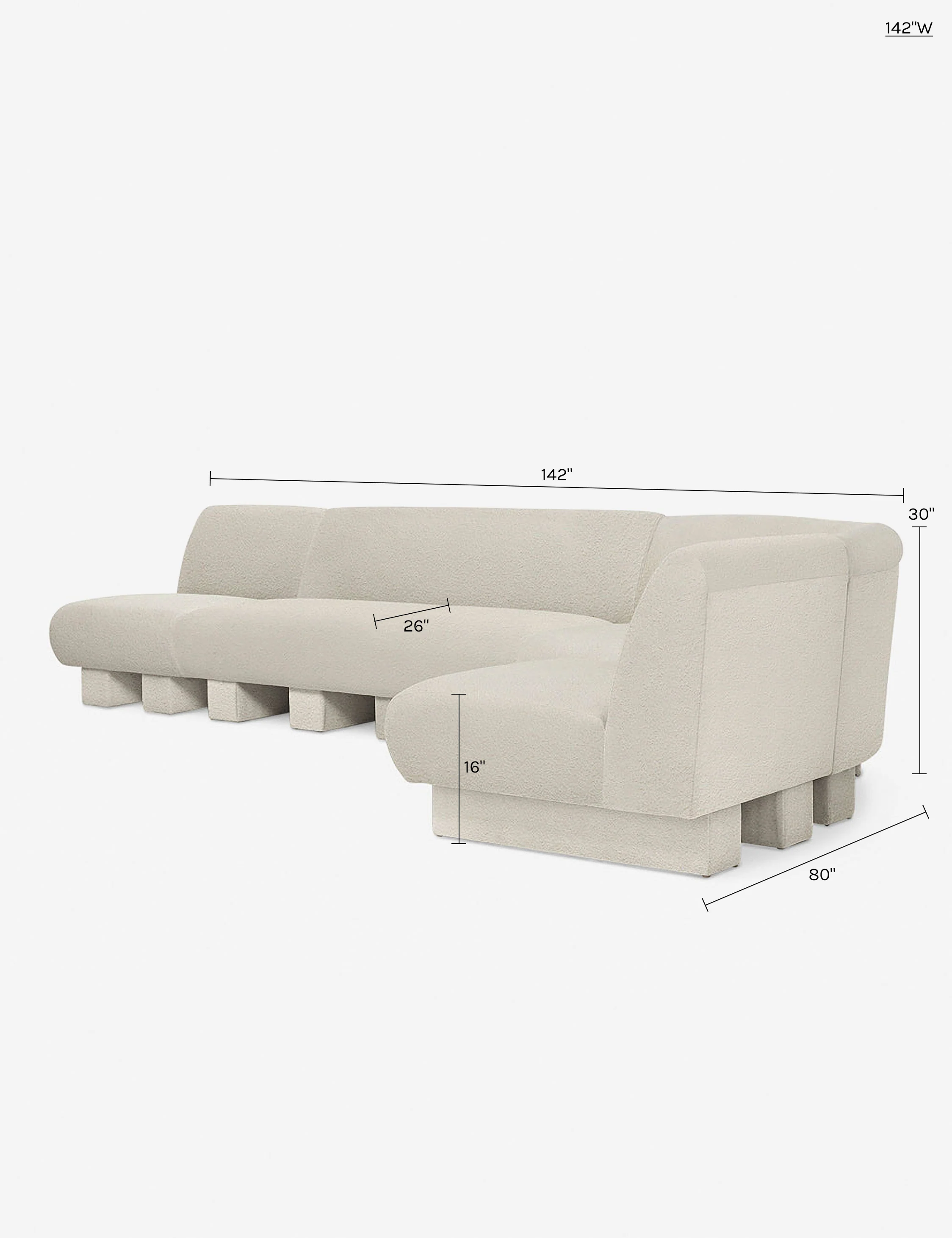 Lena Modular Sectional Sofa by Sarah Sherman Samuel - Image 104