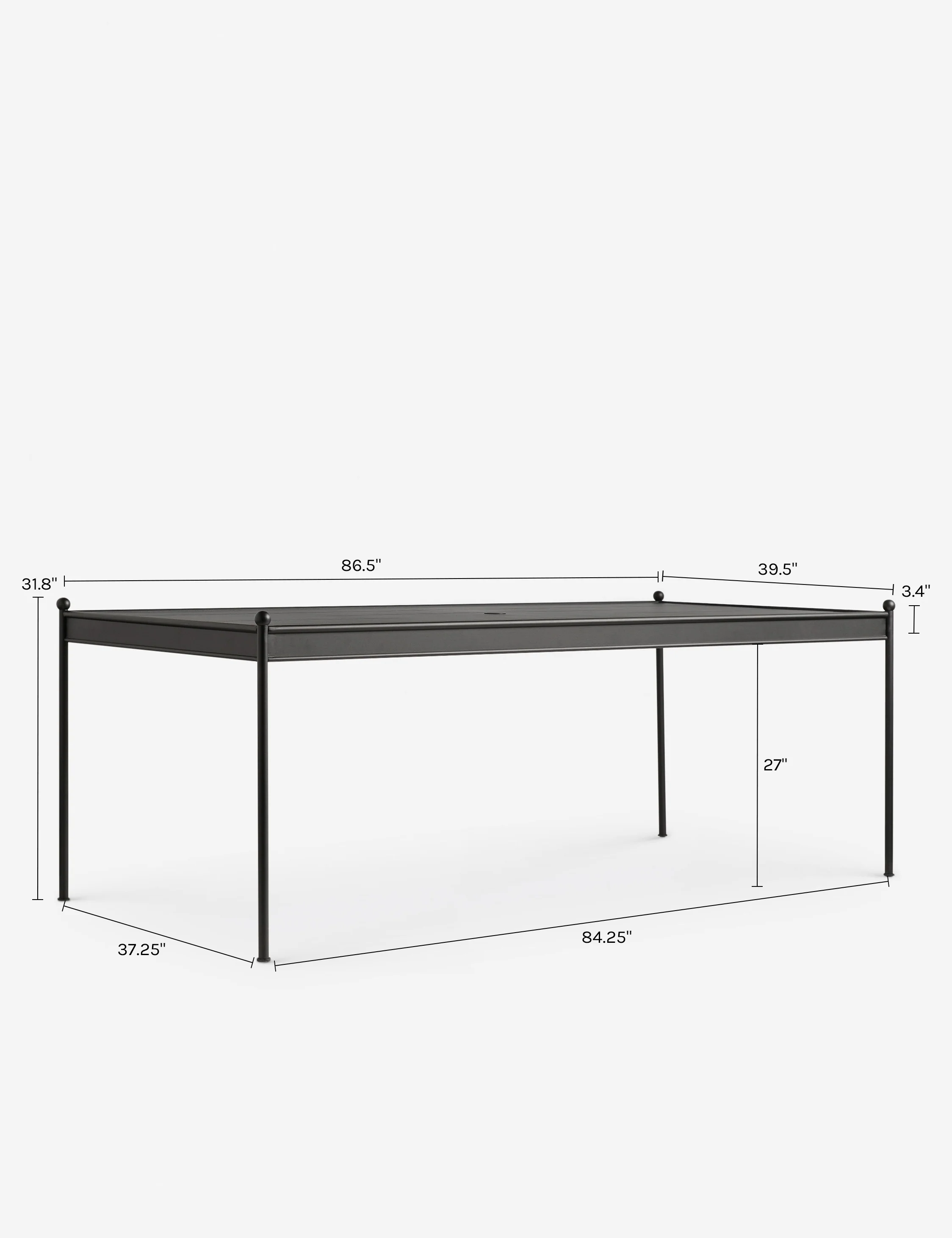 Leni Outdoor Dining Table - Image 9