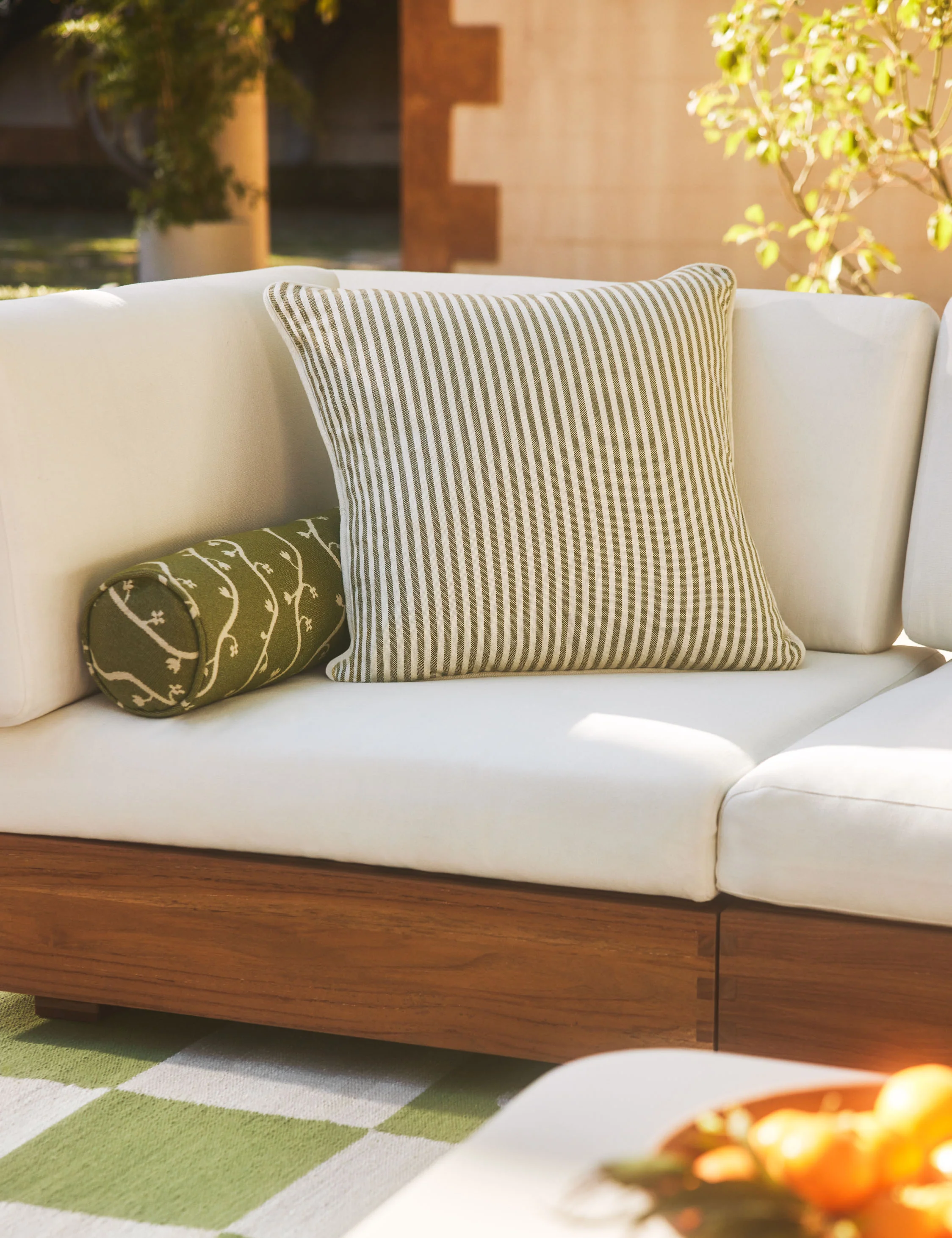 Littu Indoor / Outdoor Striped Pillow by Sarah Sherman Samuel - Image 7