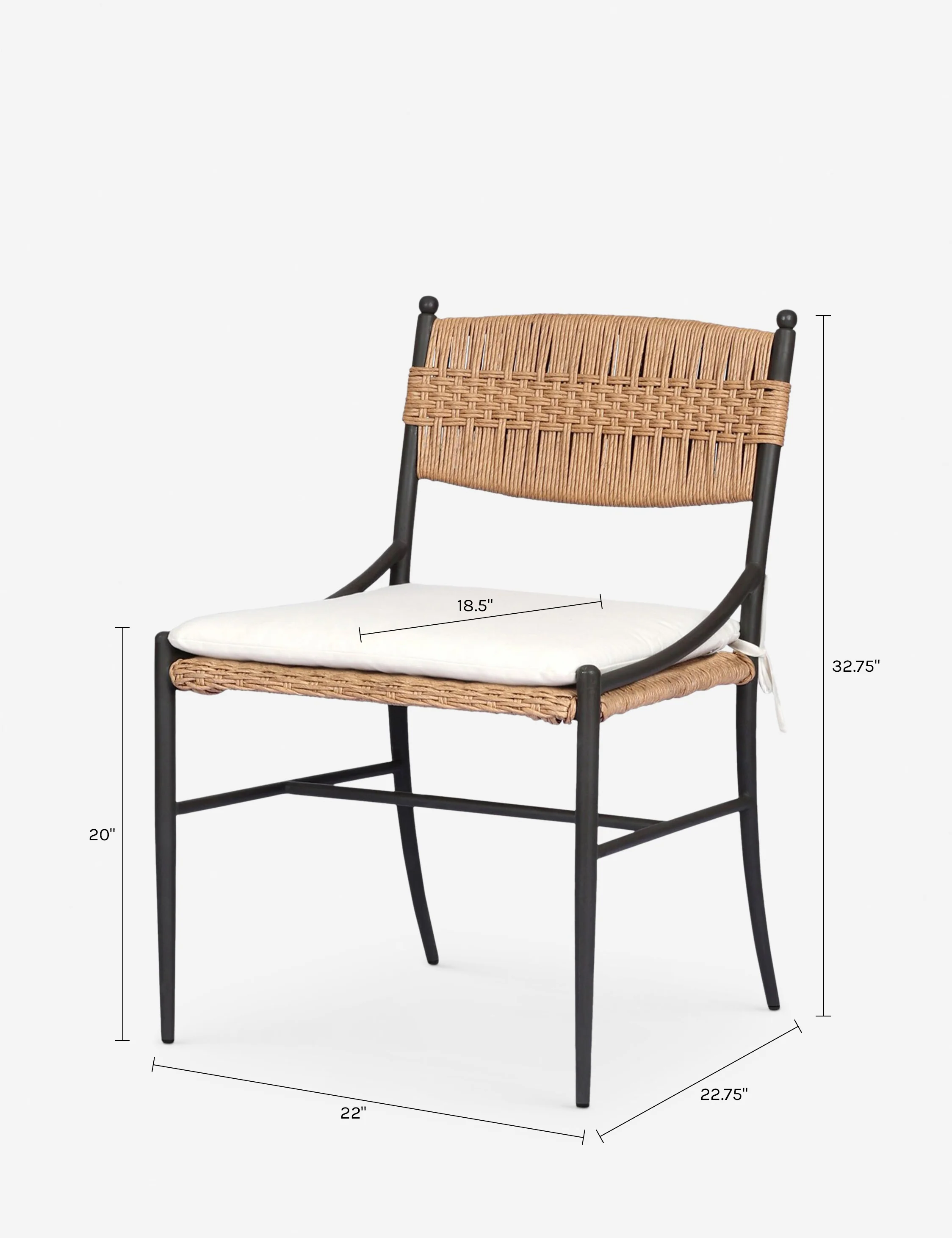 Mae Indoor/ Outdoor Dining Chair by Amber Lewis x Four Hands - Image 7