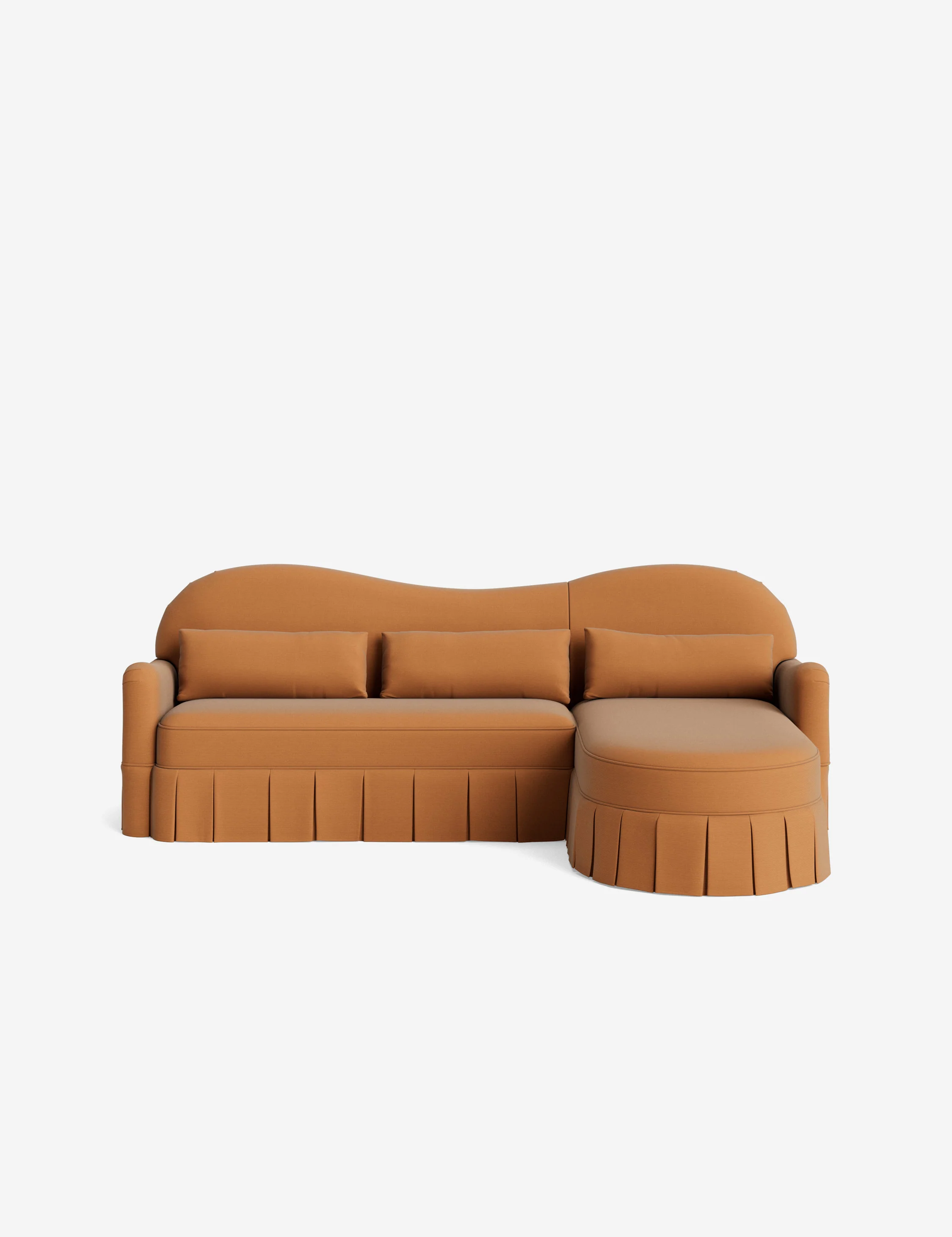 Middleton Skirted Chaise Sectional Sofa by Ginny Macdonald - Image 10