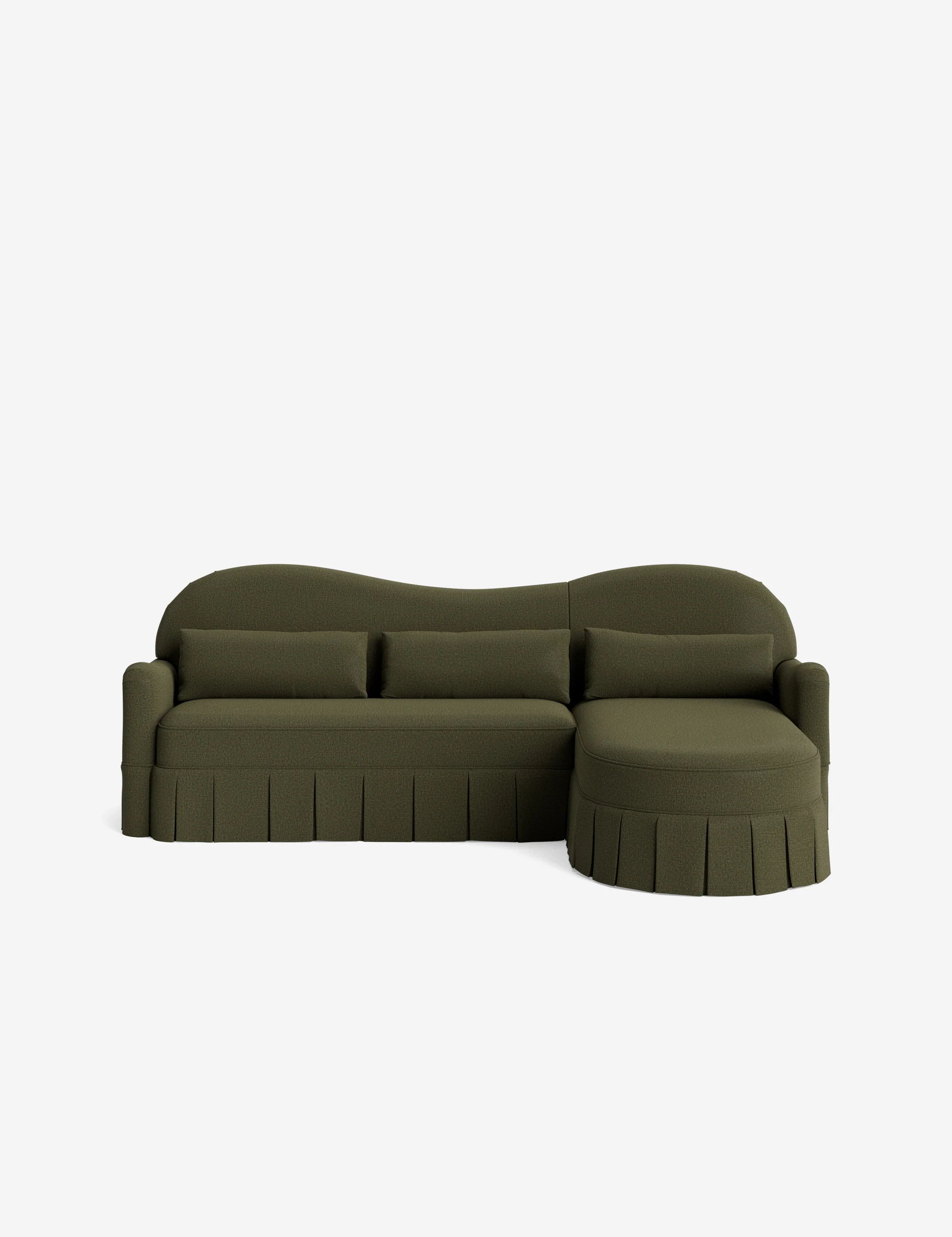 Middleton Skirted Chaise Sectional Sofa by Ginny Macdonald - Image 12