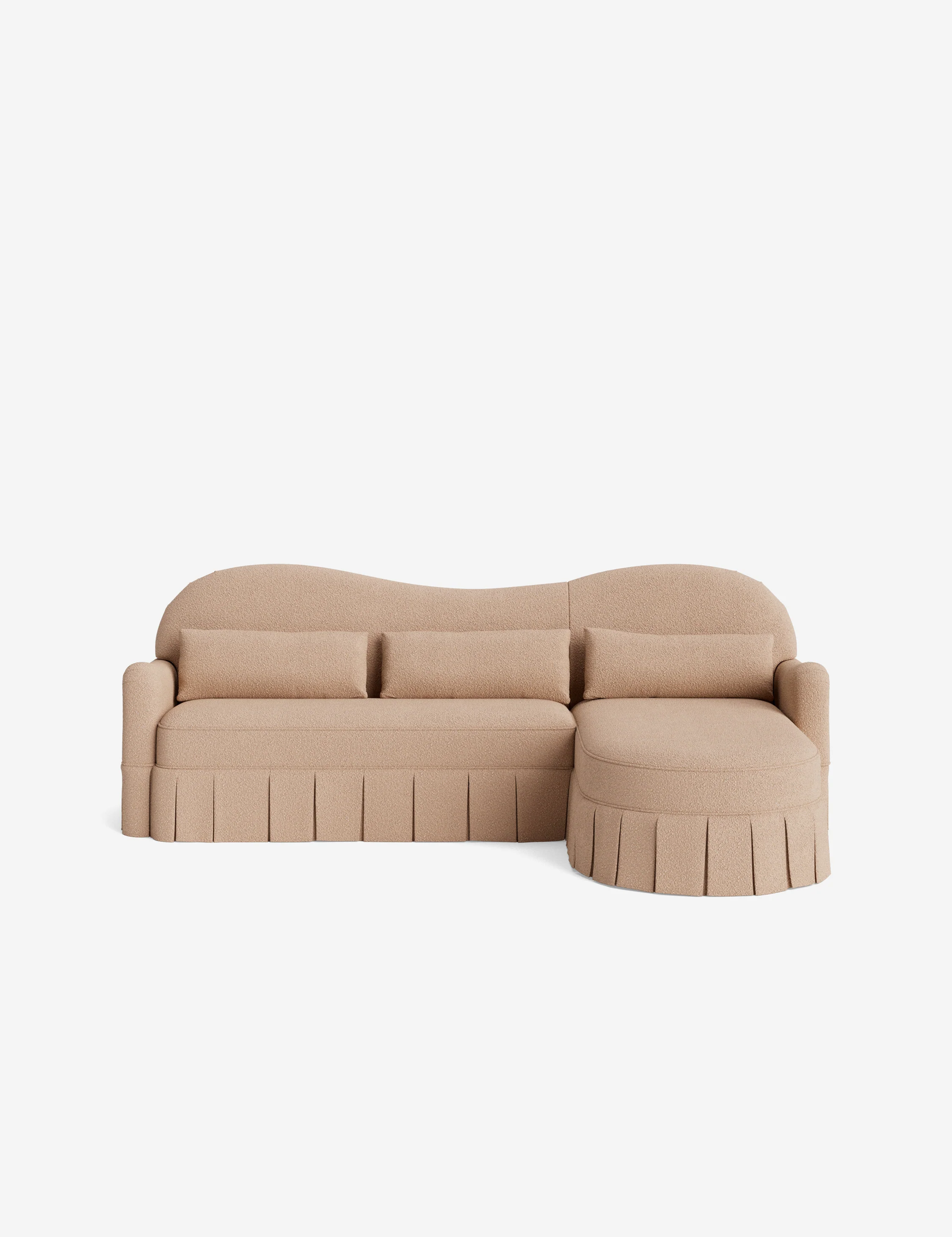Middleton Skirted Chaise Sectional Sofa by Ginny Macdonald - Image 132
