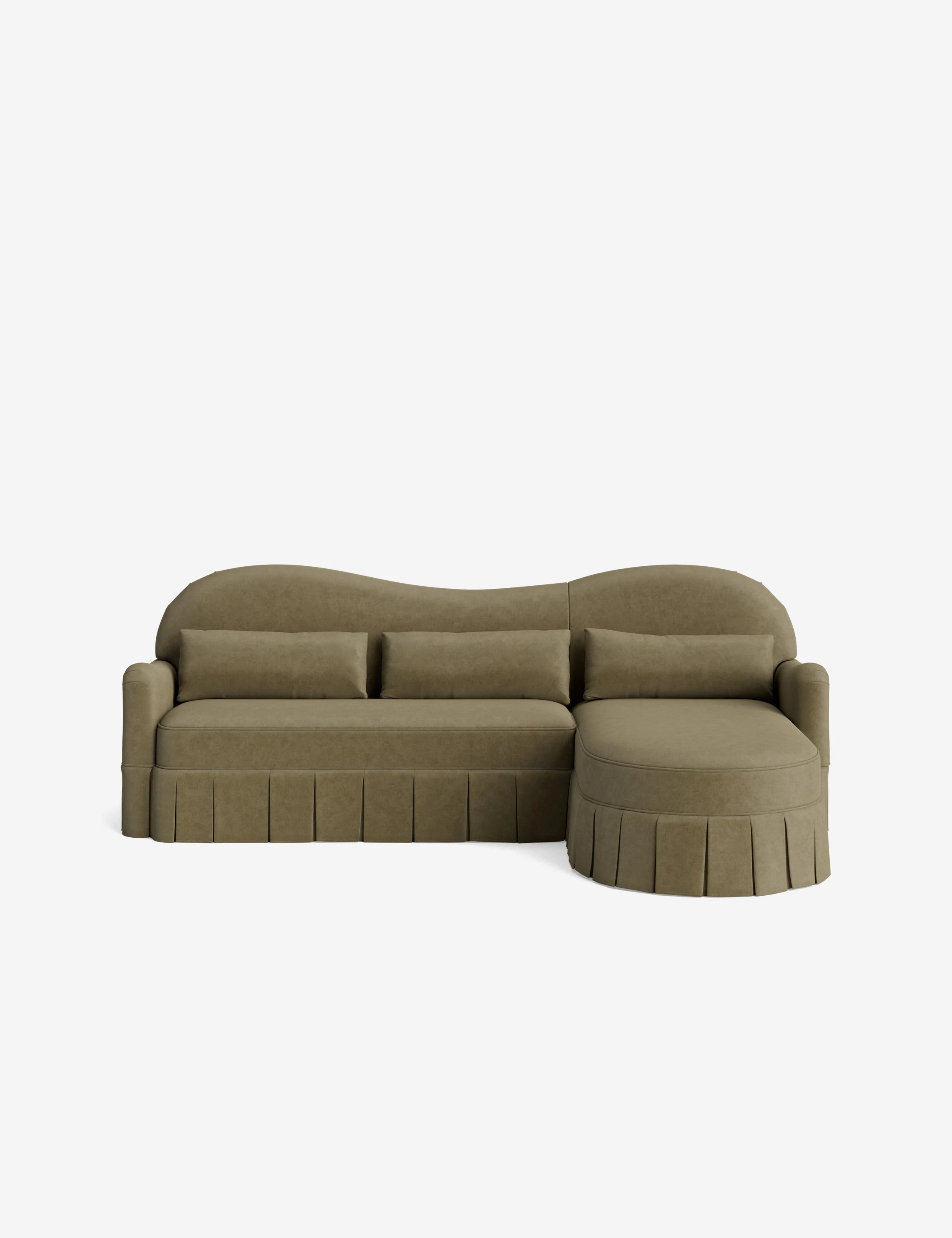 Middleton Skirted Chaise Sectional Sofa by Ginny Macdonald - Image 14