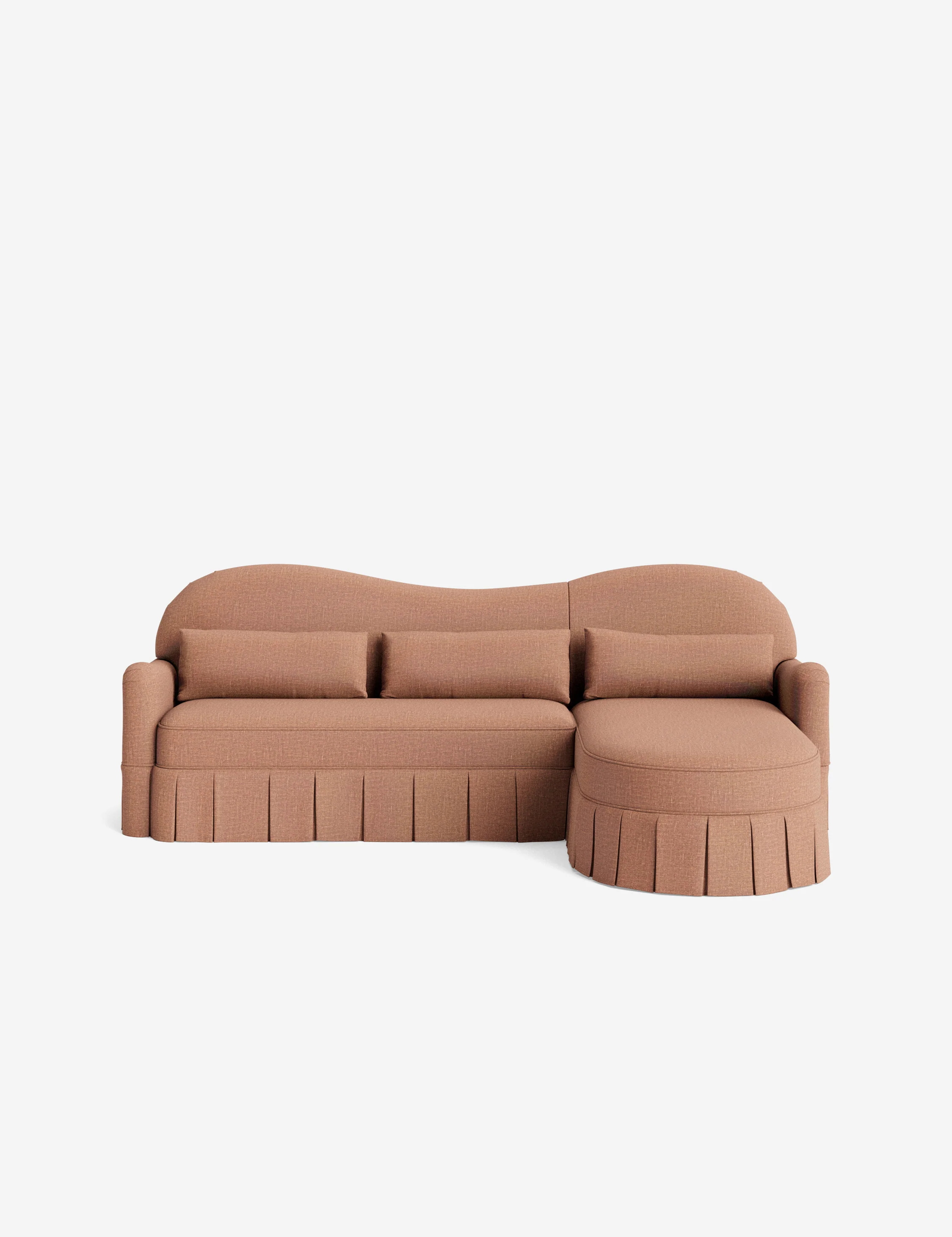 Middleton Skirted Chaise Sectional Sofa by Ginny Macdonald - Image 18