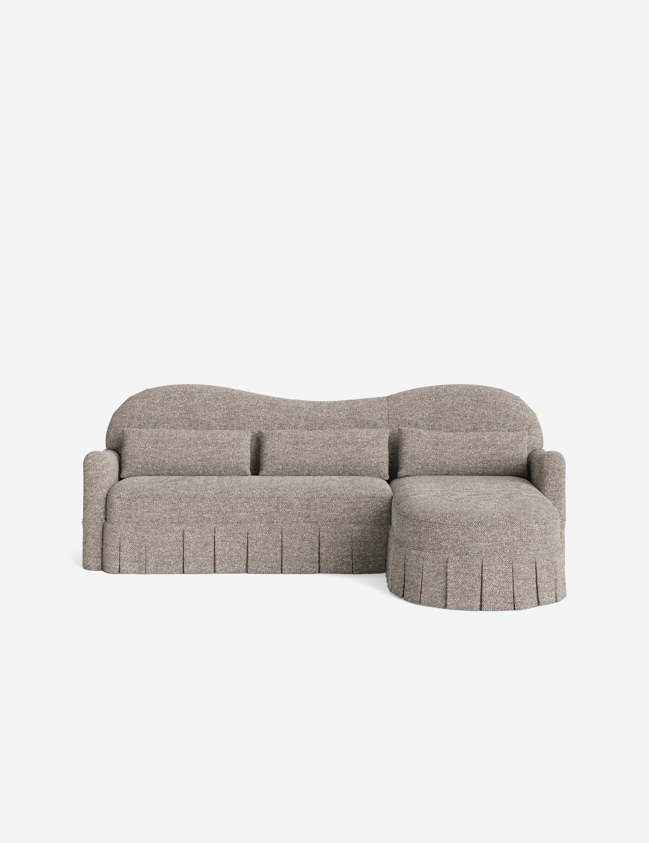 Middleton Skirted Chaise Sectional Sofa by Ginny Macdonald - Image 26