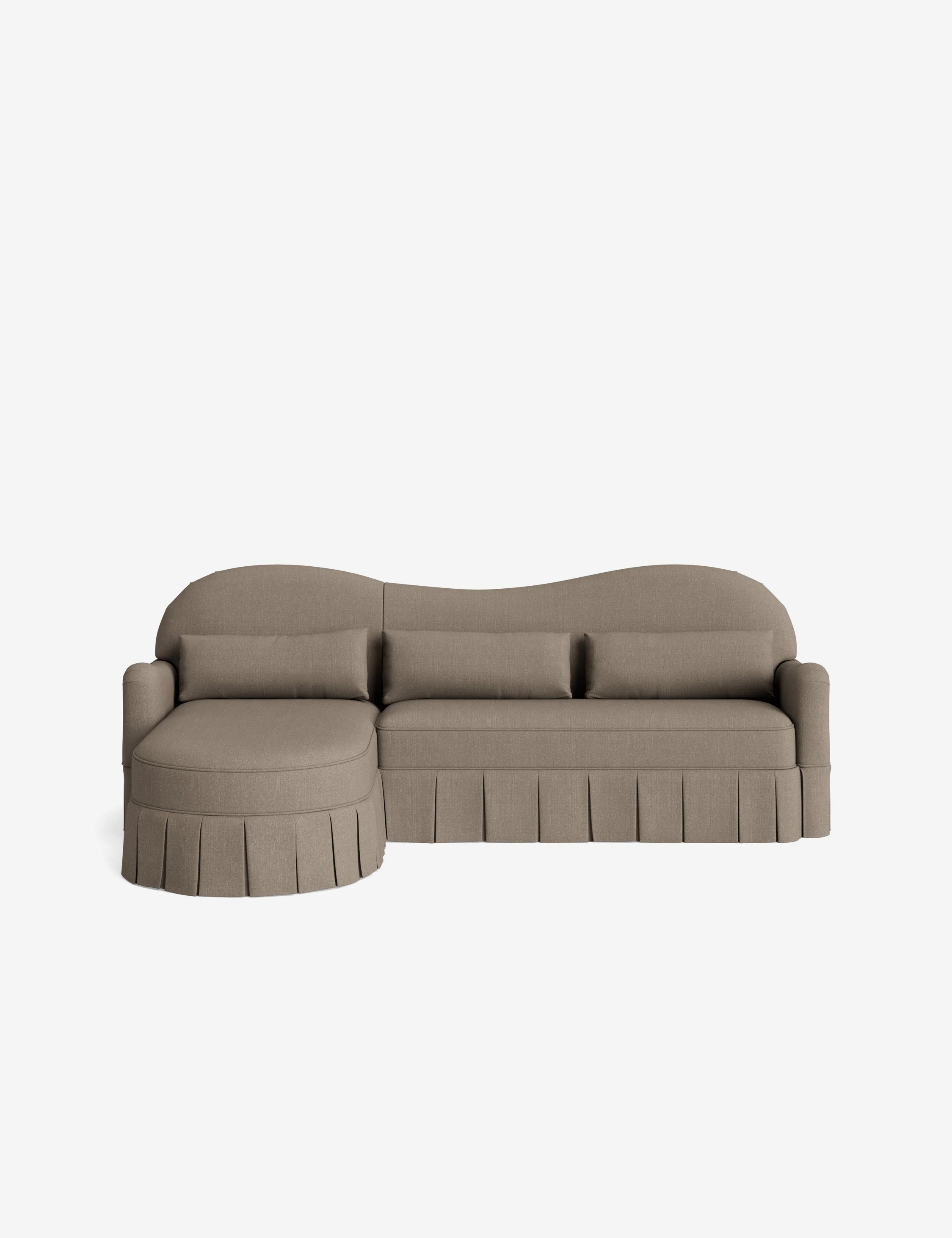 Middleton Skirted Chaise Sectional Sofa by Ginny Macdonald - Image 27