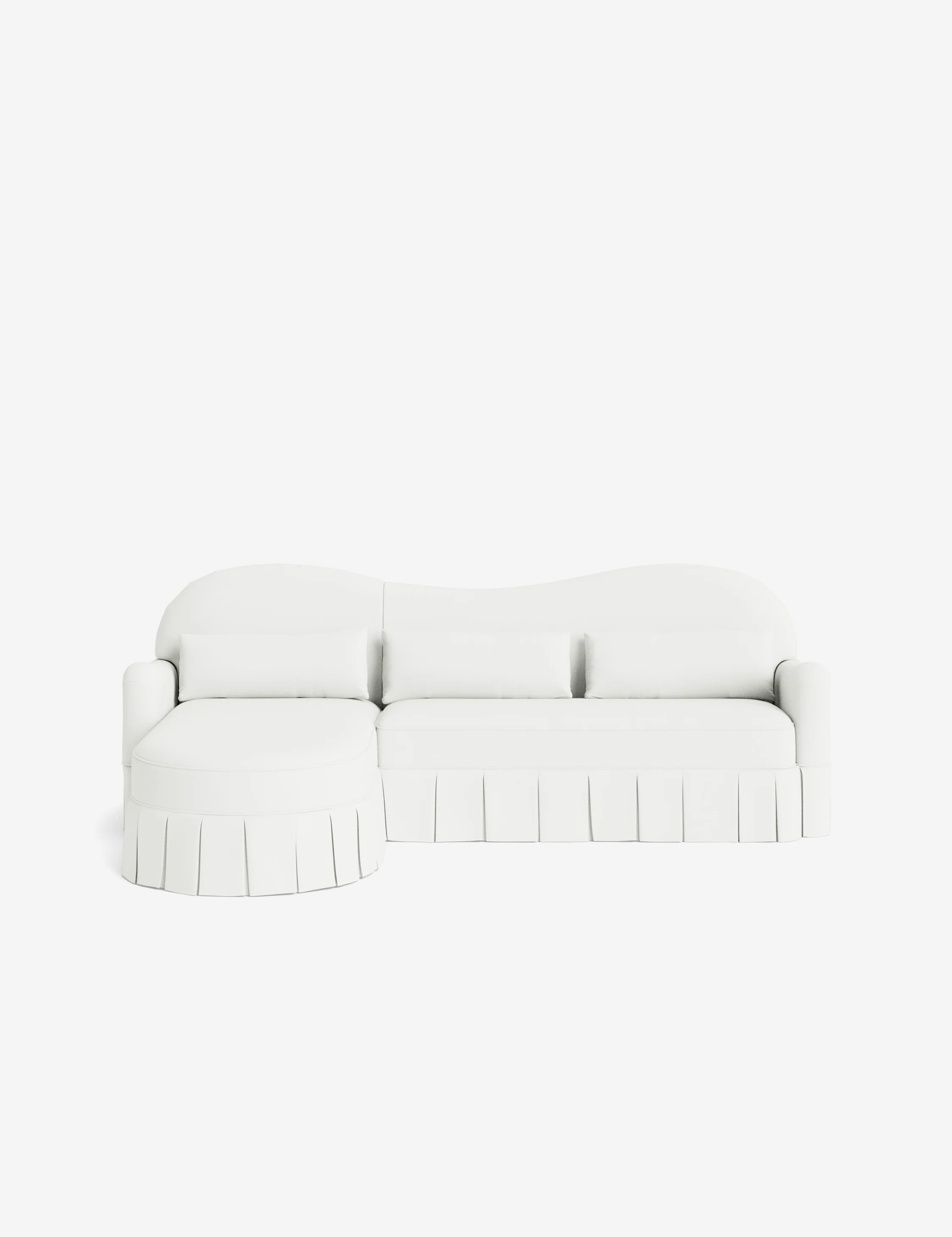Middleton Skirted Chaise Sectional Sofa by Ginny Macdonald - Image 47