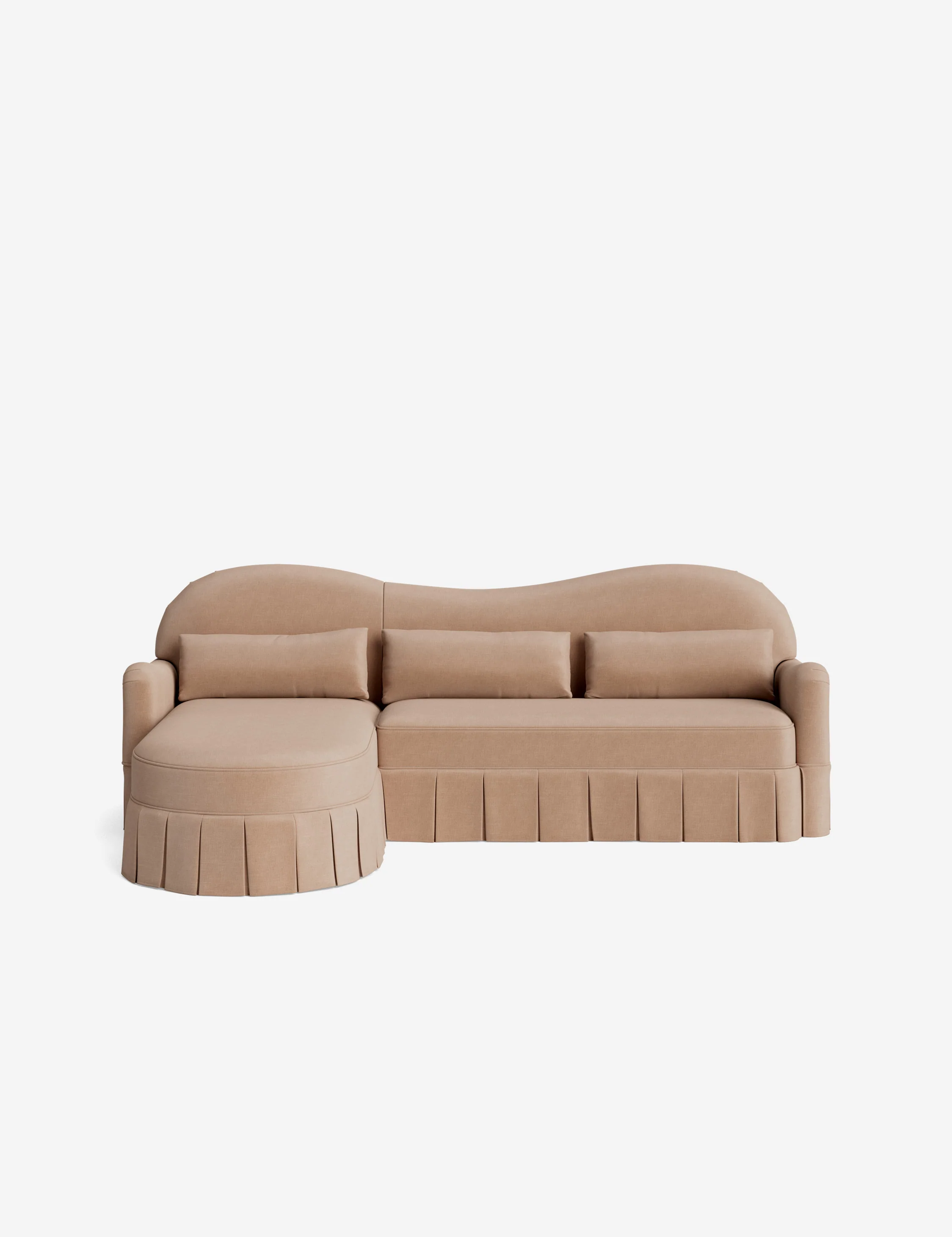 Middleton Skirted Chaise Sectional Sofa by Ginny Macdonald - Image 57