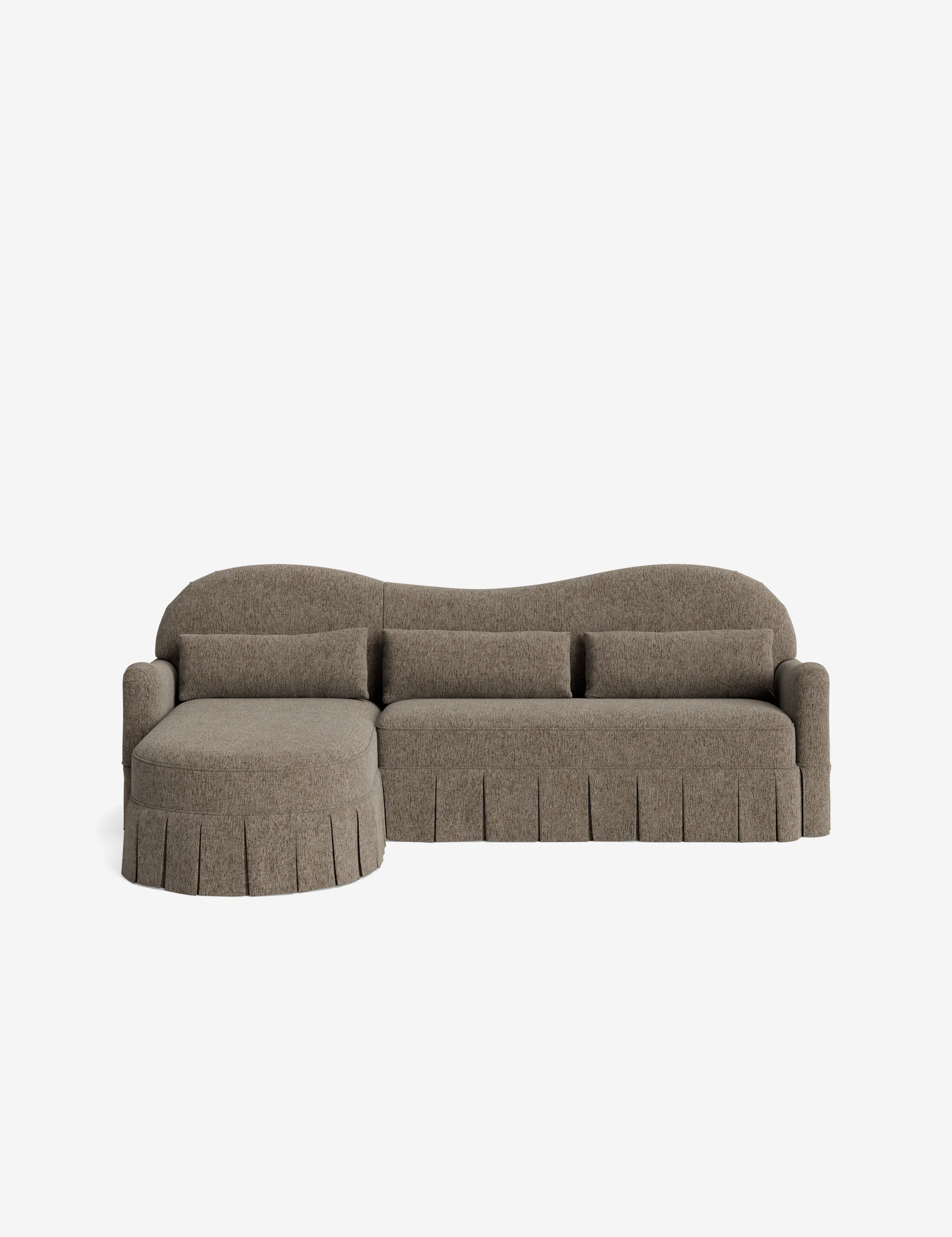 Middleton Skirted Chaise Sectional Sofa by Ginny Macdonald - Image 67
